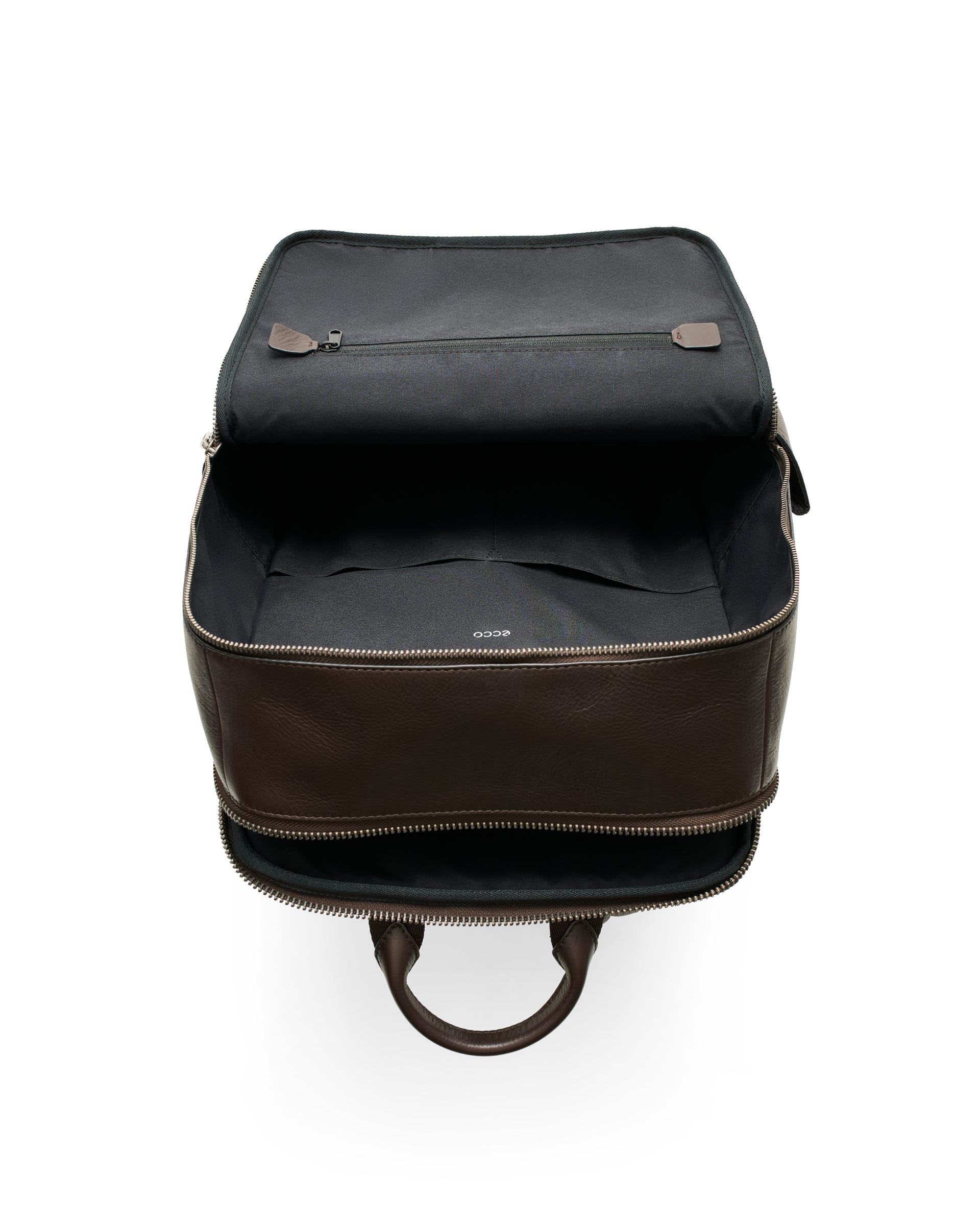 ECCO® LOAD BACKPACK Herren Quadratischer Rucksack aus Leder - Braun - Main