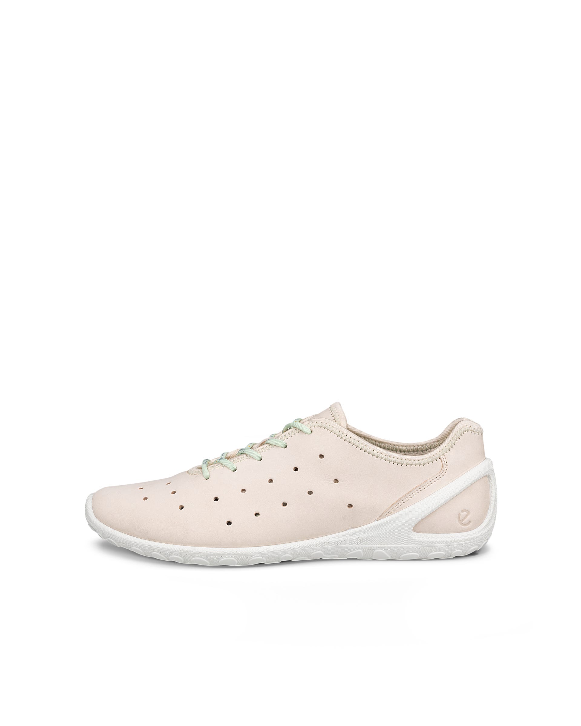 Damskie nubukowe sneakersy ECCO® BIOM EVERYDAY - Beżowy - Outside