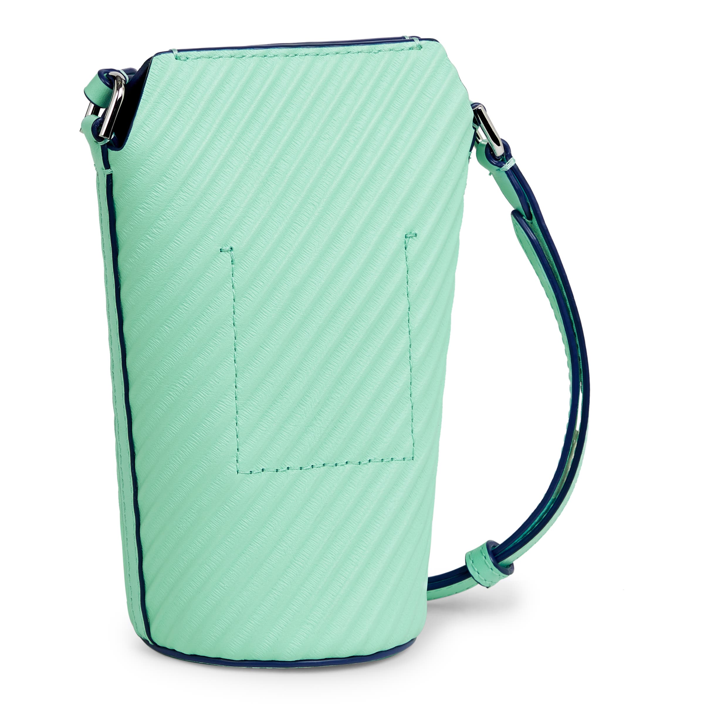 ECCO Pot Grooved レザークロスボディバッグ - ブルー - Back