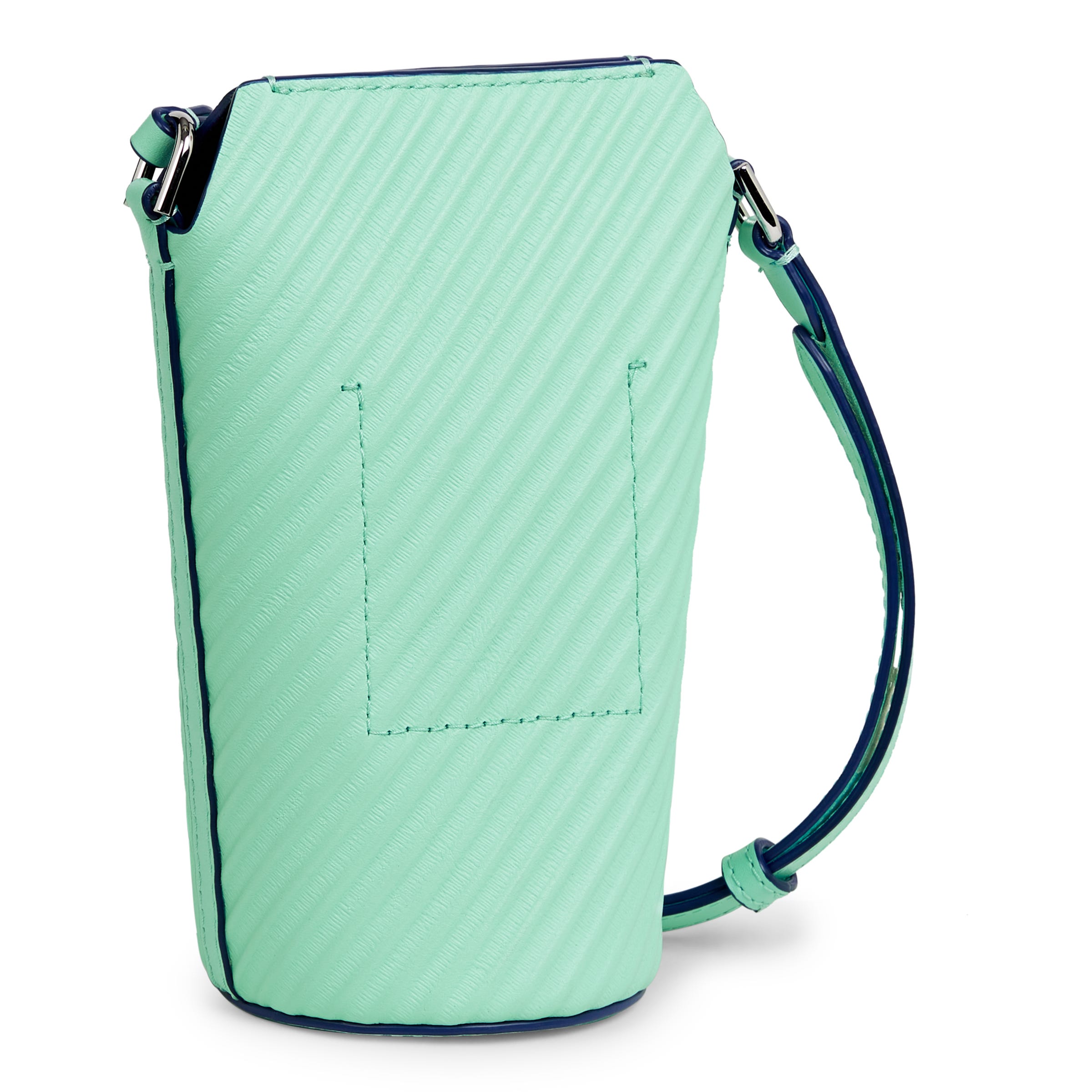 ECCO Pot Grooved レザークロスボディバッグ - ブルー - Back