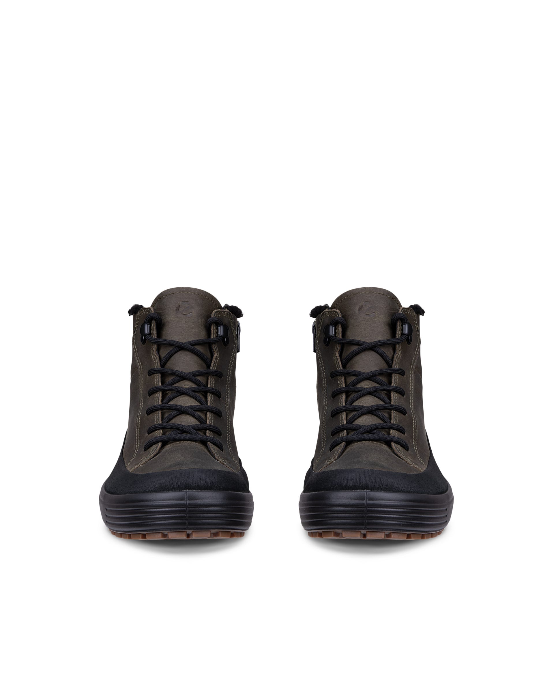 Men's ECCO® SOFT 7 TRED Nubuck Gore-Tex Mid-Cut Boot - Green - Outside