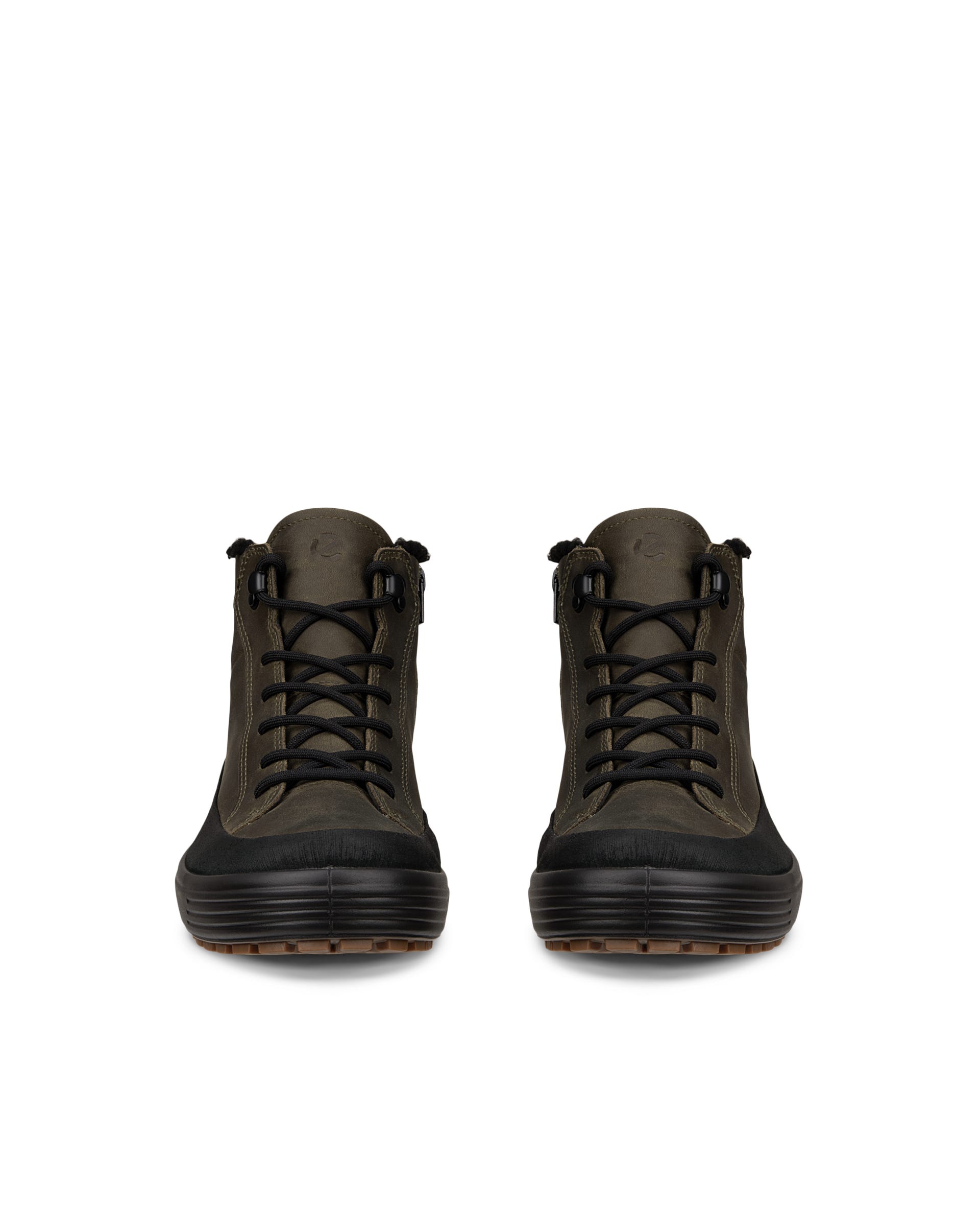 Moški Gore-Tex srednje visoki gležnjarji iz nubuka ECCO® SOFT 7 TRED - Zelena - Outside