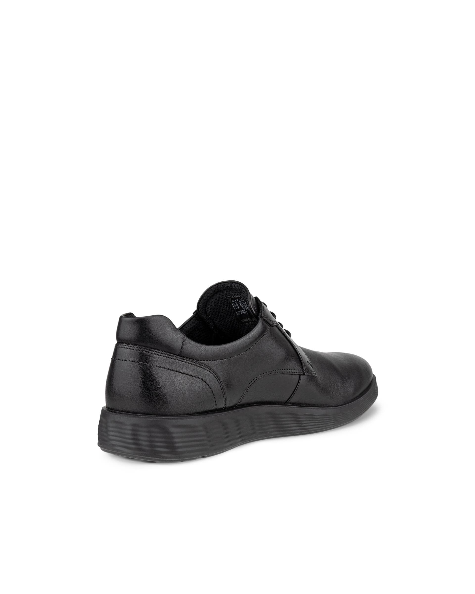 ECCO® S Lite Hybrid férfi bőr derby cipő - Fekete - Back