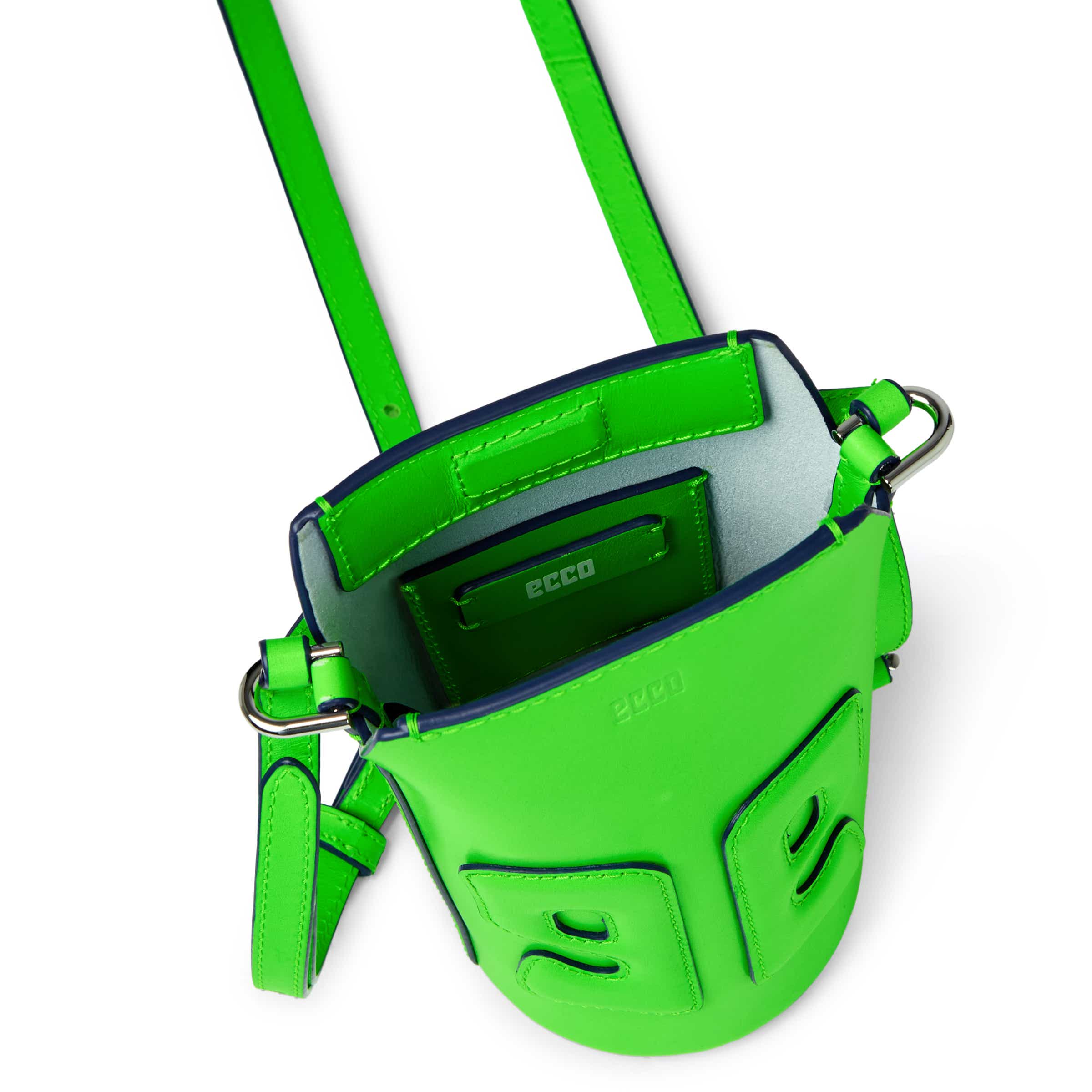 ECCO® E Pot Leather Crossbody Bag - Green - Inside