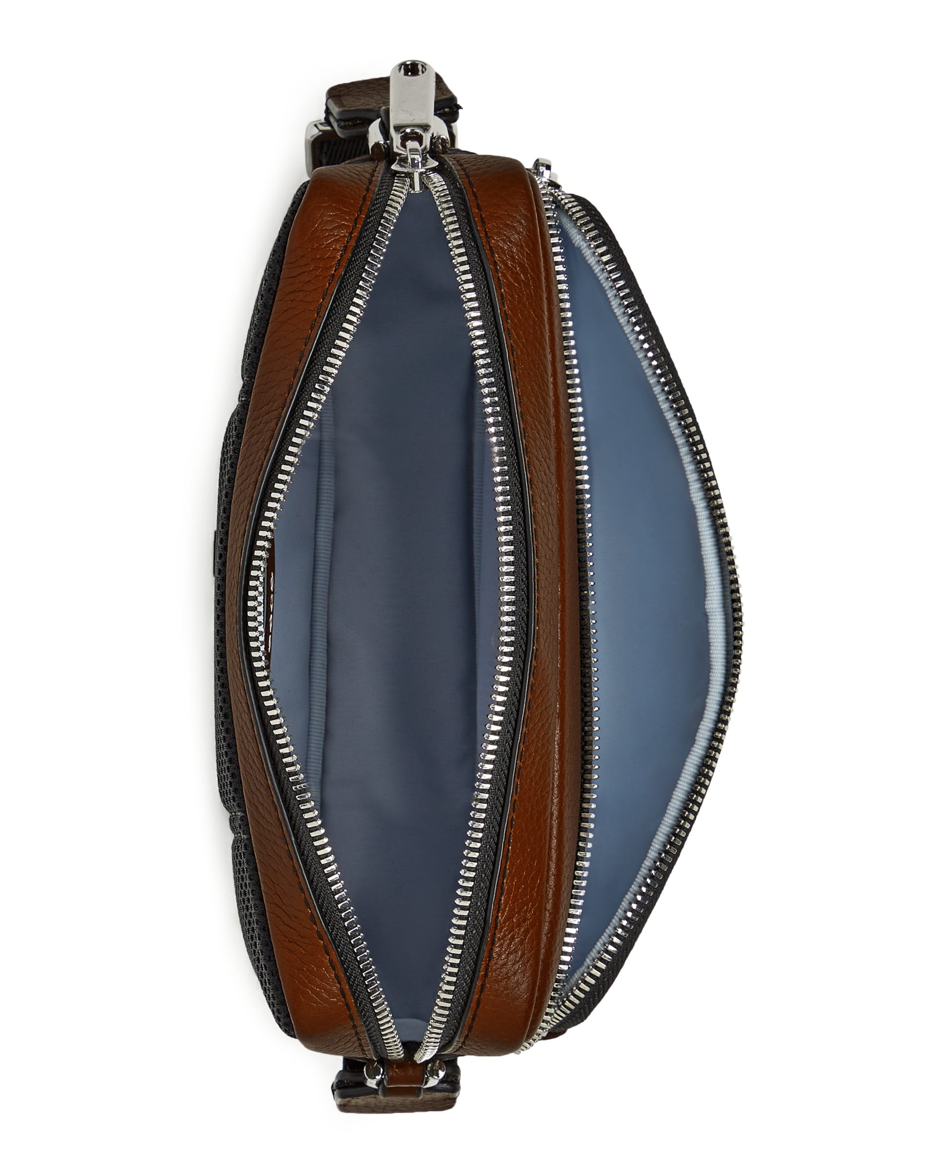 ECCO® Camera Bag Pebbled Leather Camera Bag - Brown - Birdeye