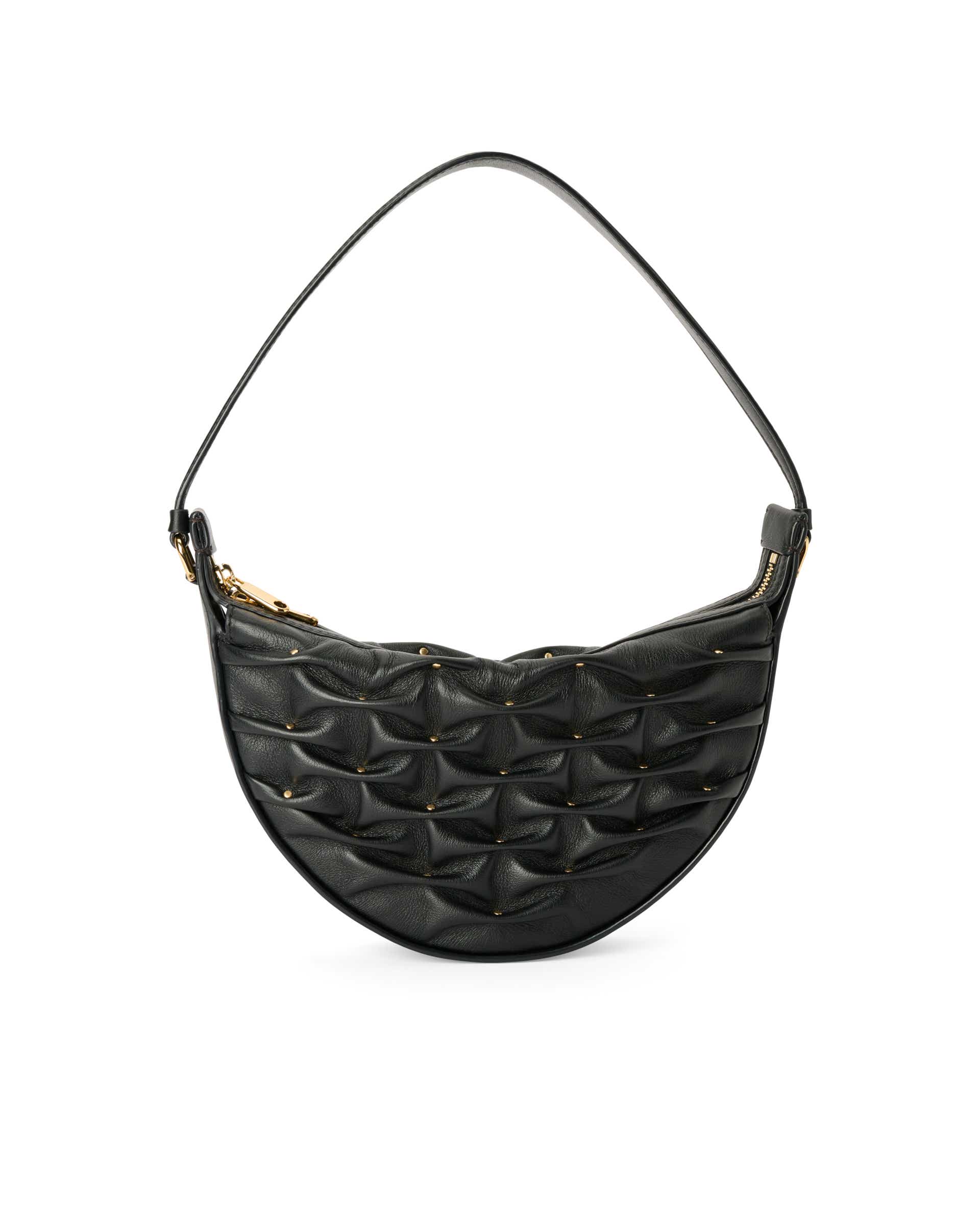 Skórzana torba hobo ECCO® Fortune Bag - Czarny - Back