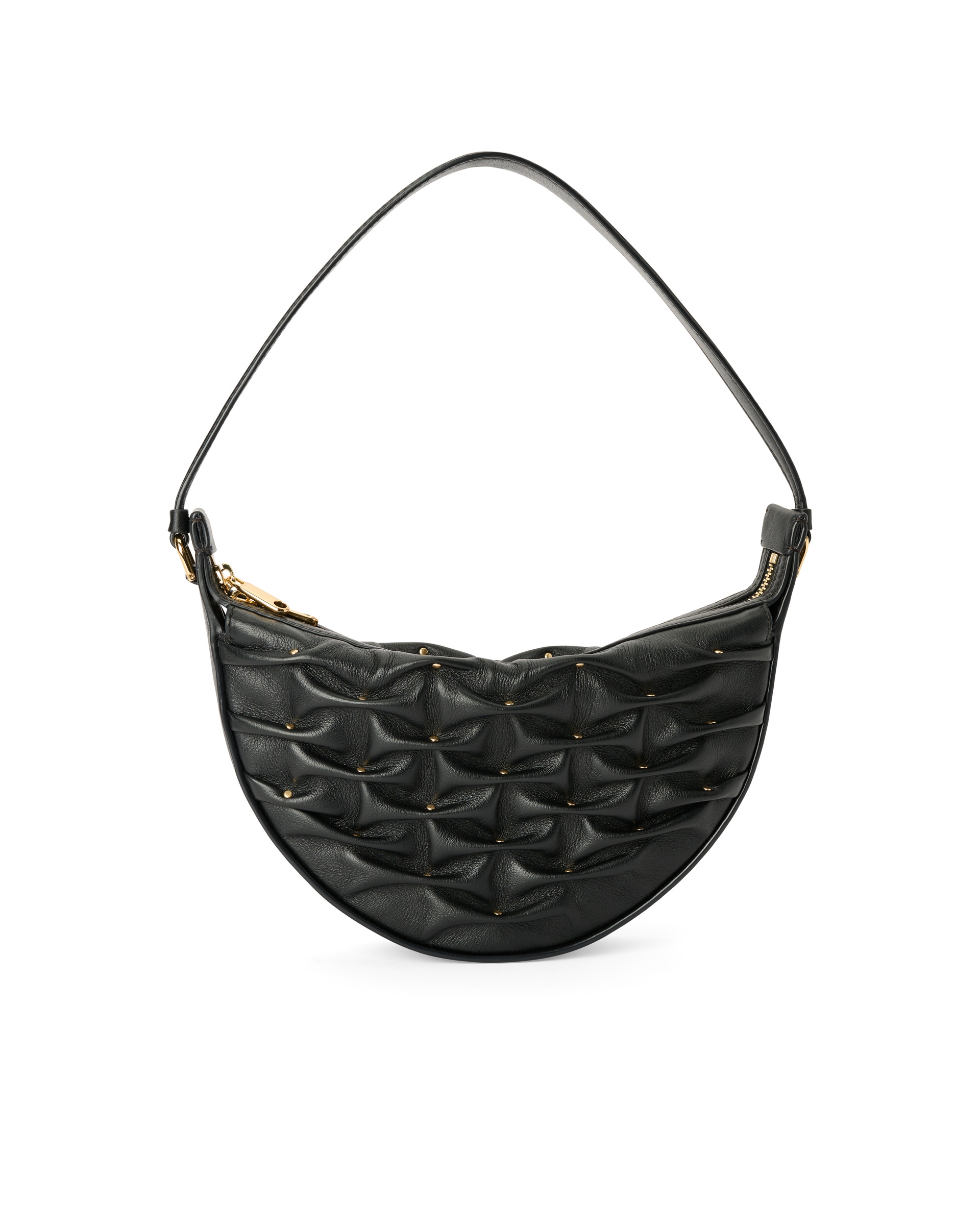 ECCO® Fortune Bag kožna torba hobo - Crna - Back