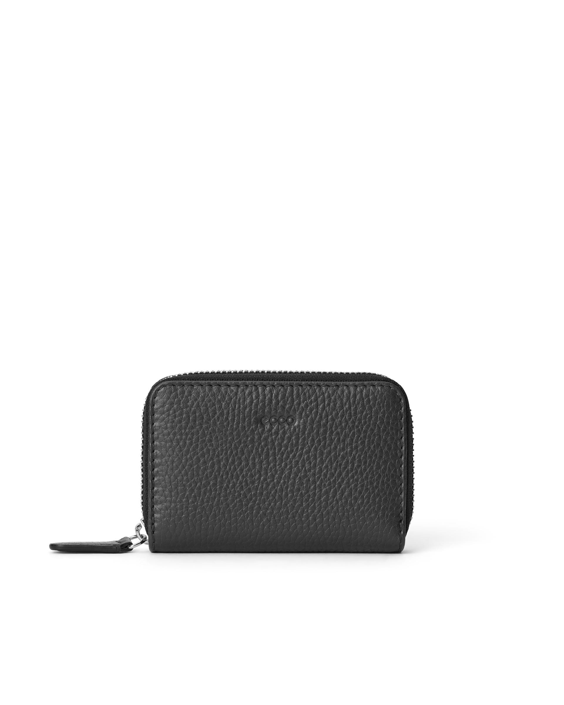 ECCO® Essential kisméretű bőr pénztárca - Fekete - Main