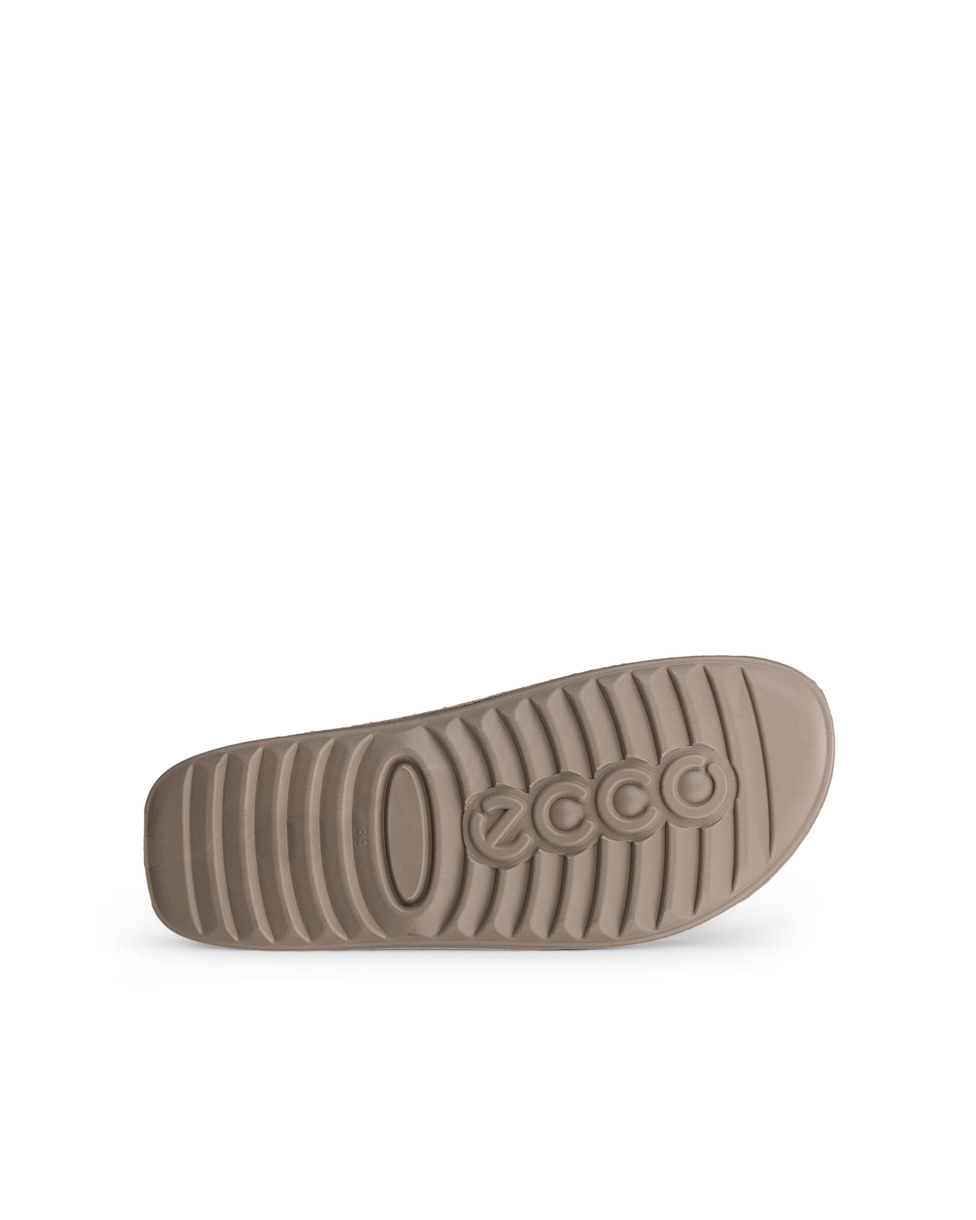 Damskie zamszowe klapki ECCO® COZMO - Beżowy - Sole