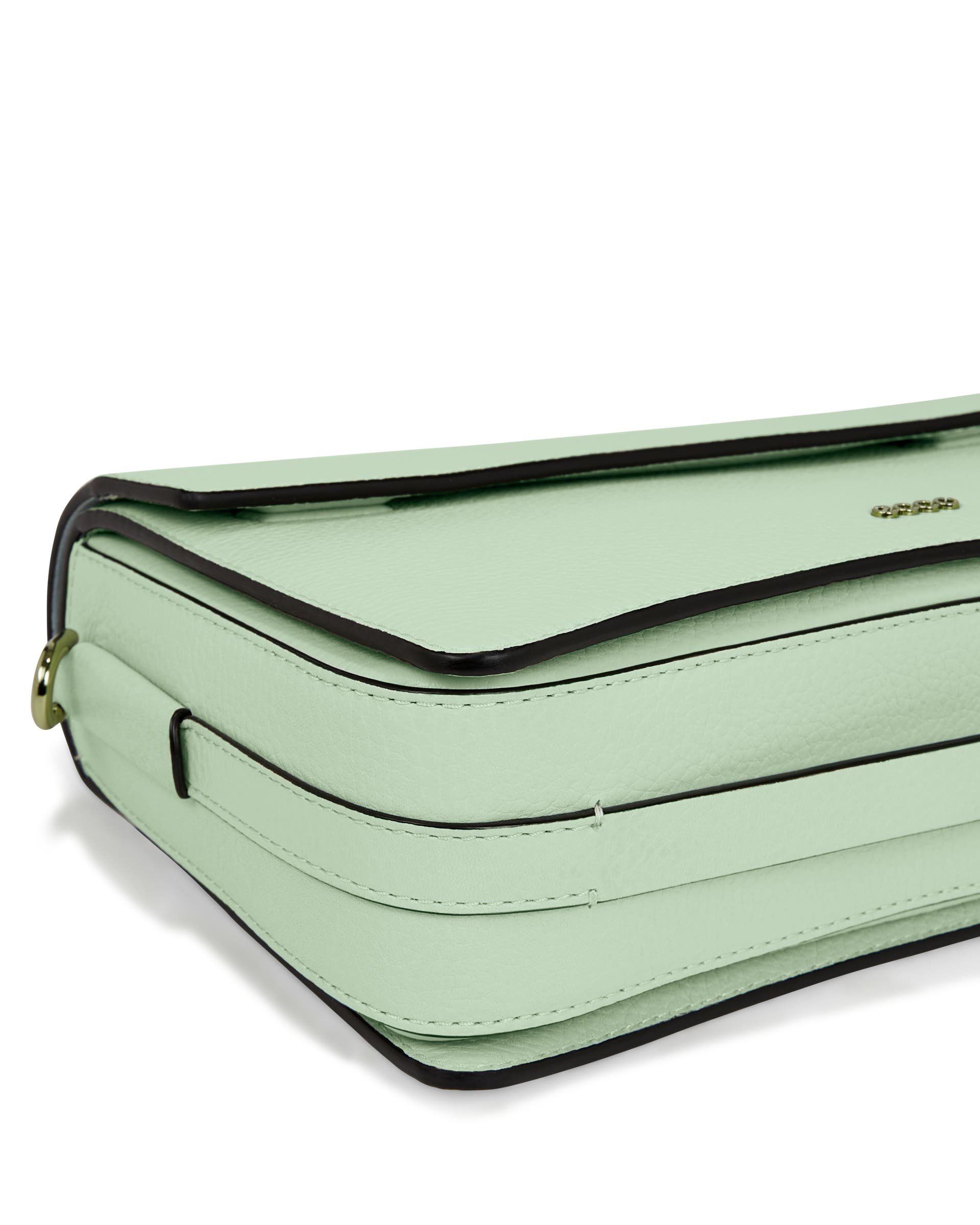 ECCO Pinch Large Pebbled Pop レザーピンチクロスボディバッグ - グリーン - Detail-1