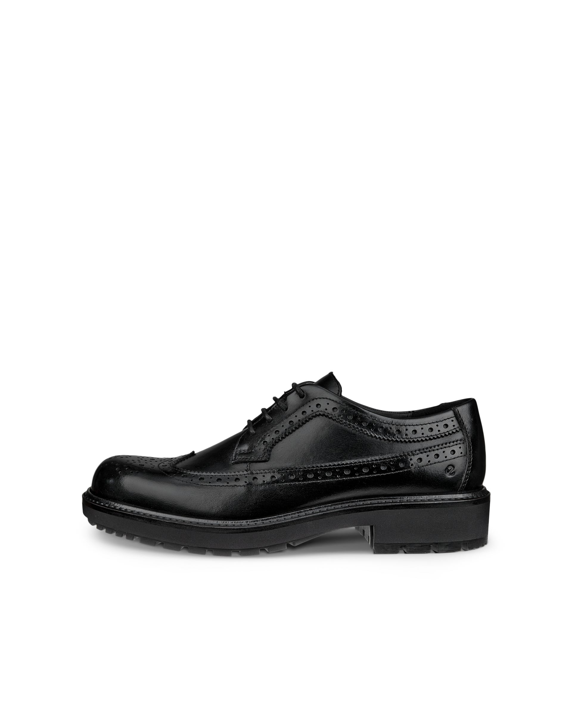 Women's ECCO® Metropole Oslo Leather Derby Shoe - Black - Outside