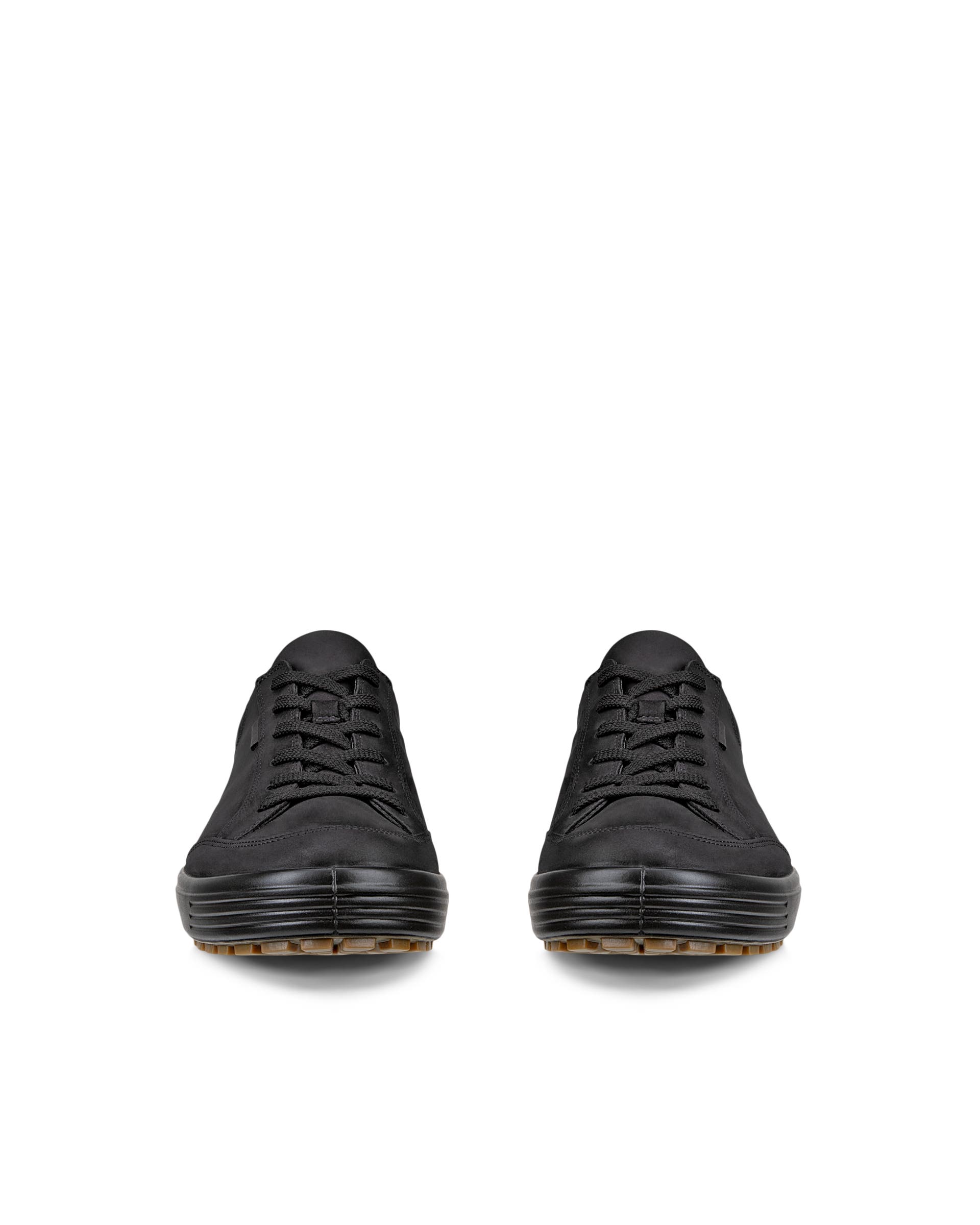 ECCO® Soft 7 Tred Herren Wasserdichte Nubuklederschuh - Schwarz - Front pair