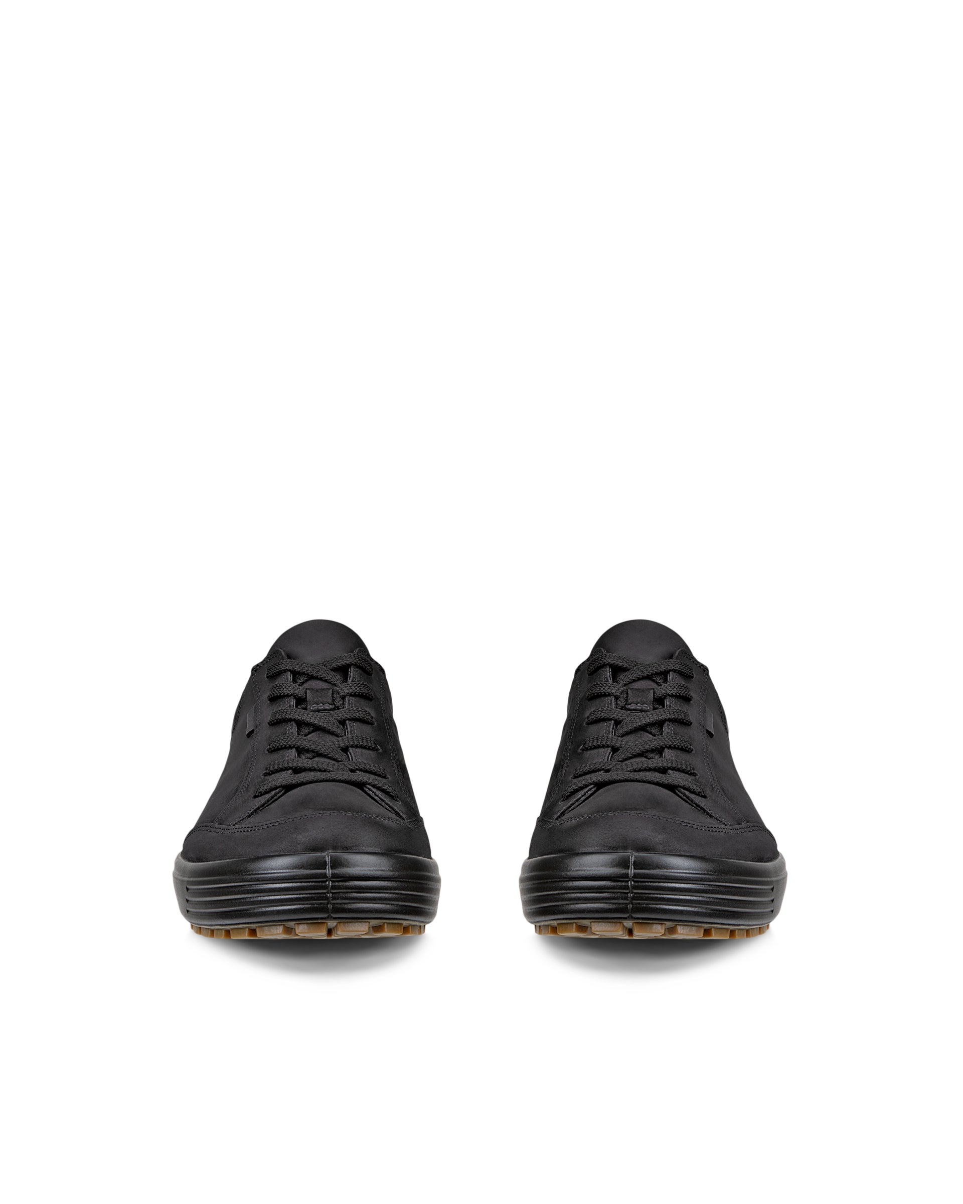 Pánska nubuková nepremokavá obuv ECCO® Soft 7 Tred - Čierna - Front pair