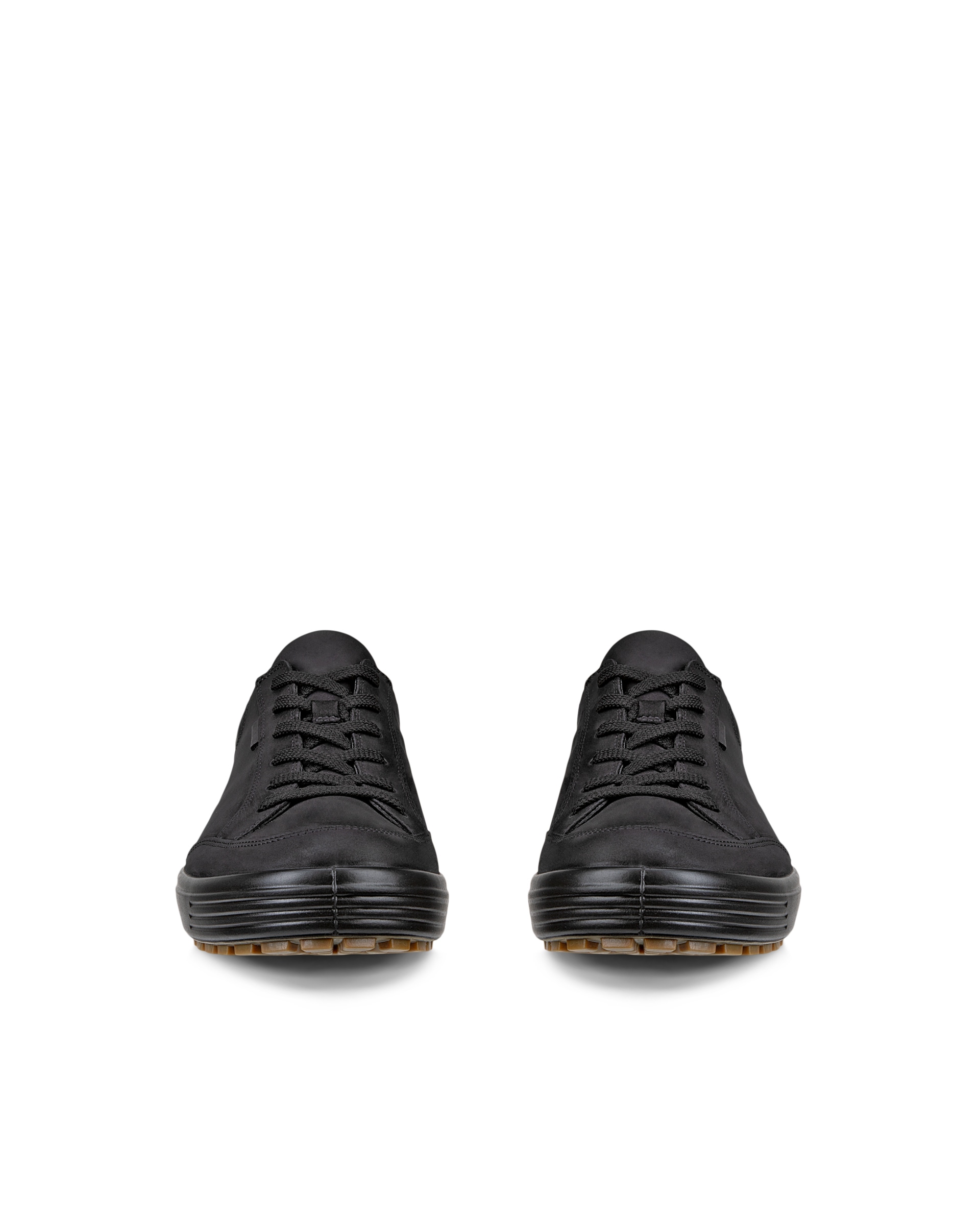 ECCO® Soft 7 Tred Herren Wasserdichte Nubuklederschuh - Schwarz - Front pair