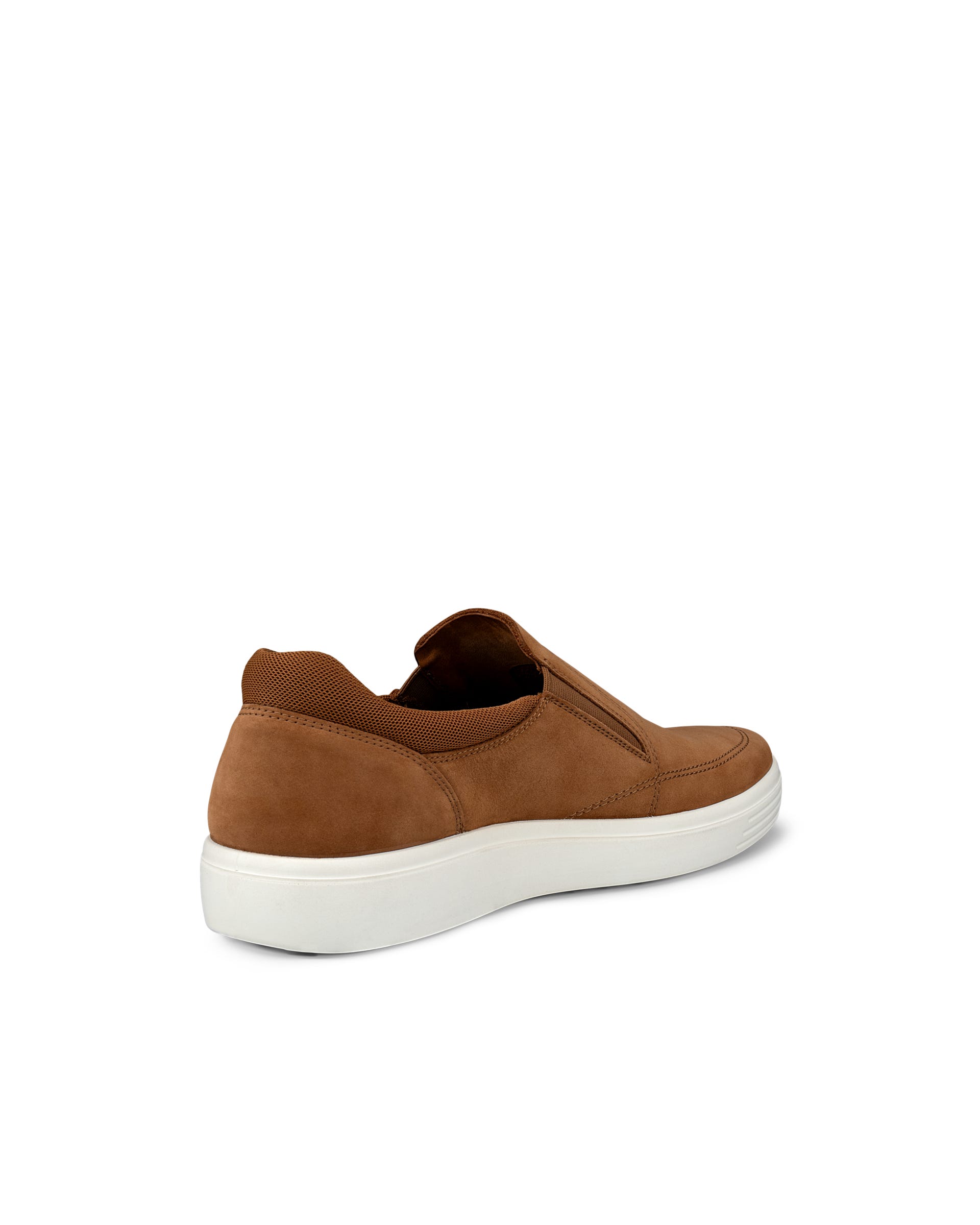 ECCO® CLASSIC SNEAKER chaussures sans lacet en nubuck pour homme - Brun - Outside