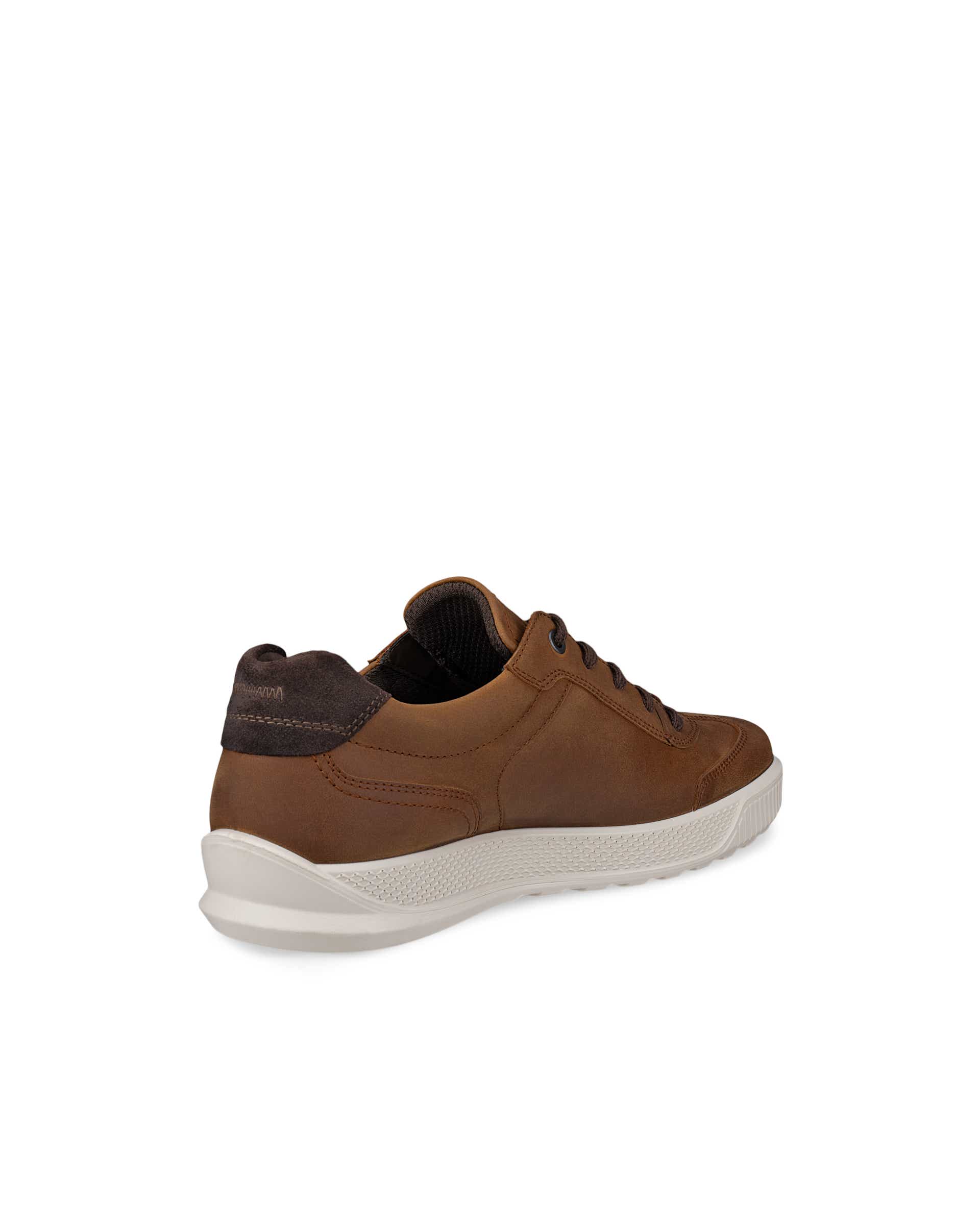 ECCO® BYWAY sko i nubuck med snørebånd til herrer - Brun - Back