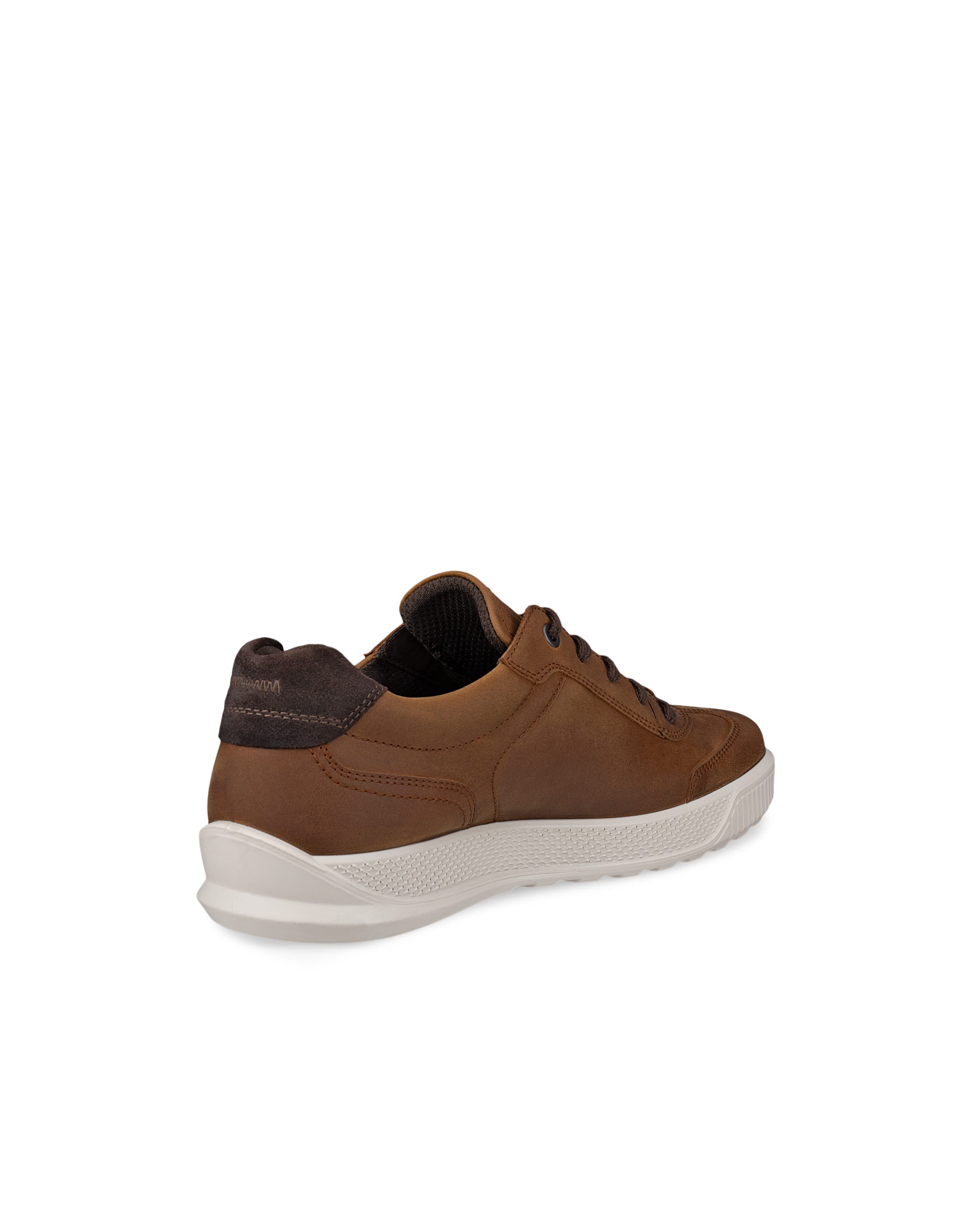 ECCO® BYWAY sko i nubuck med snørebånd til herrer - Brun - Back