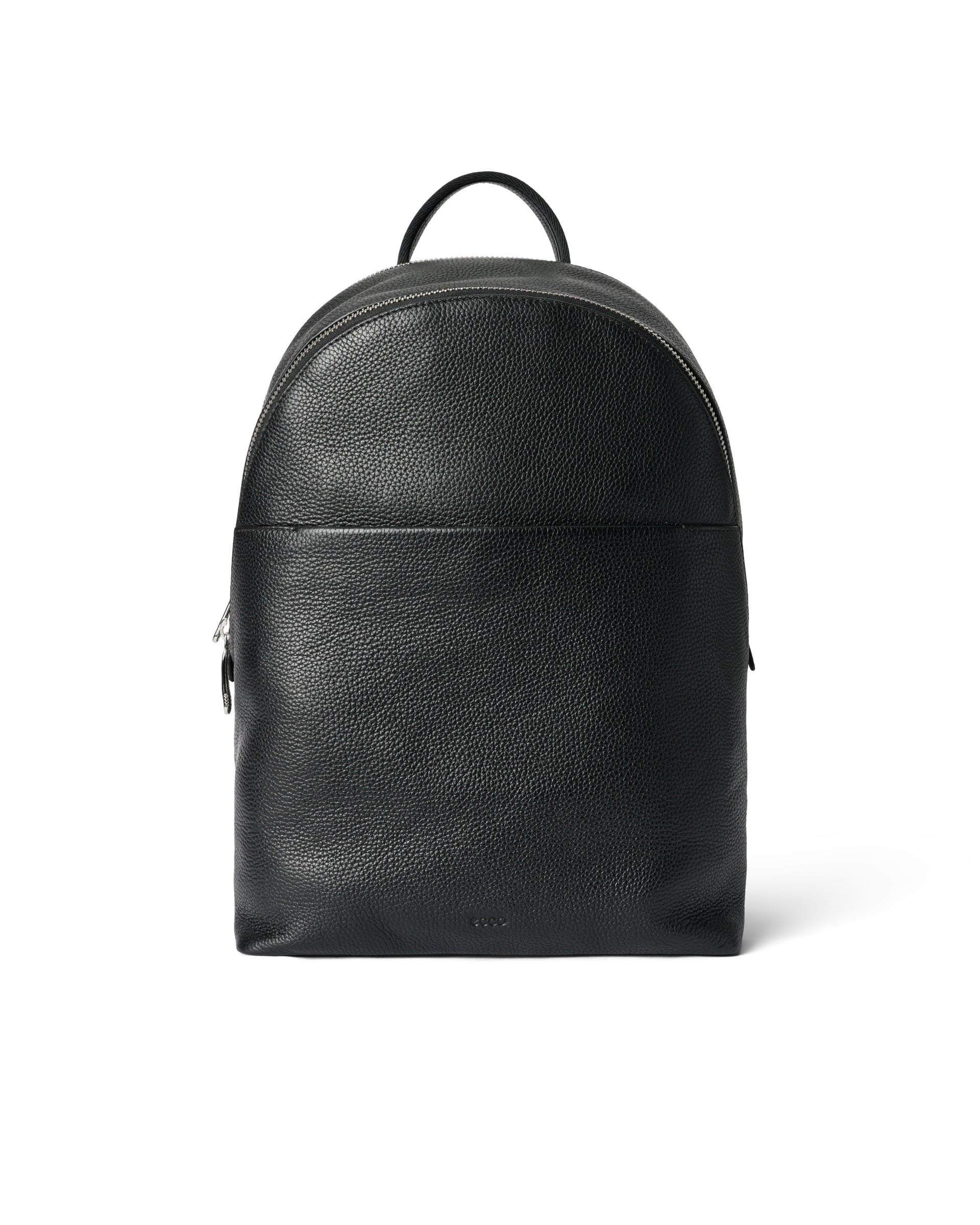 ECCO Round Pack Large Pebbled レザーバックパック - ブラック - Main