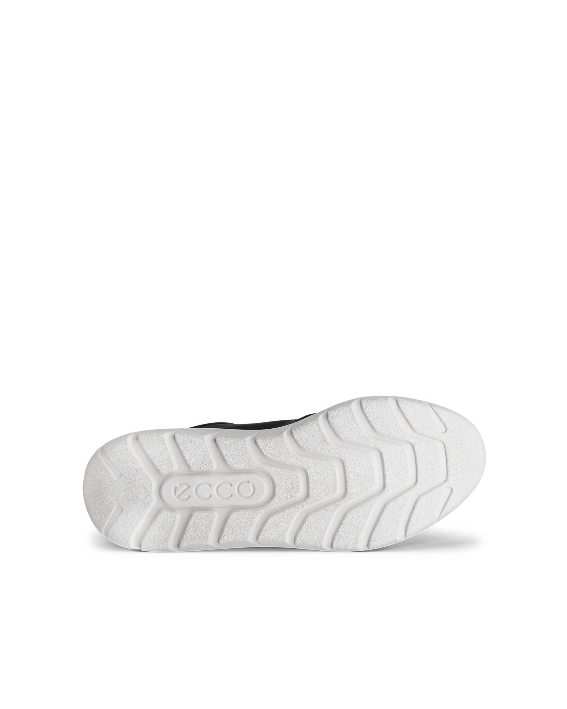 Women's ECCO® VALERIE Leather Trainer - Black - Sole