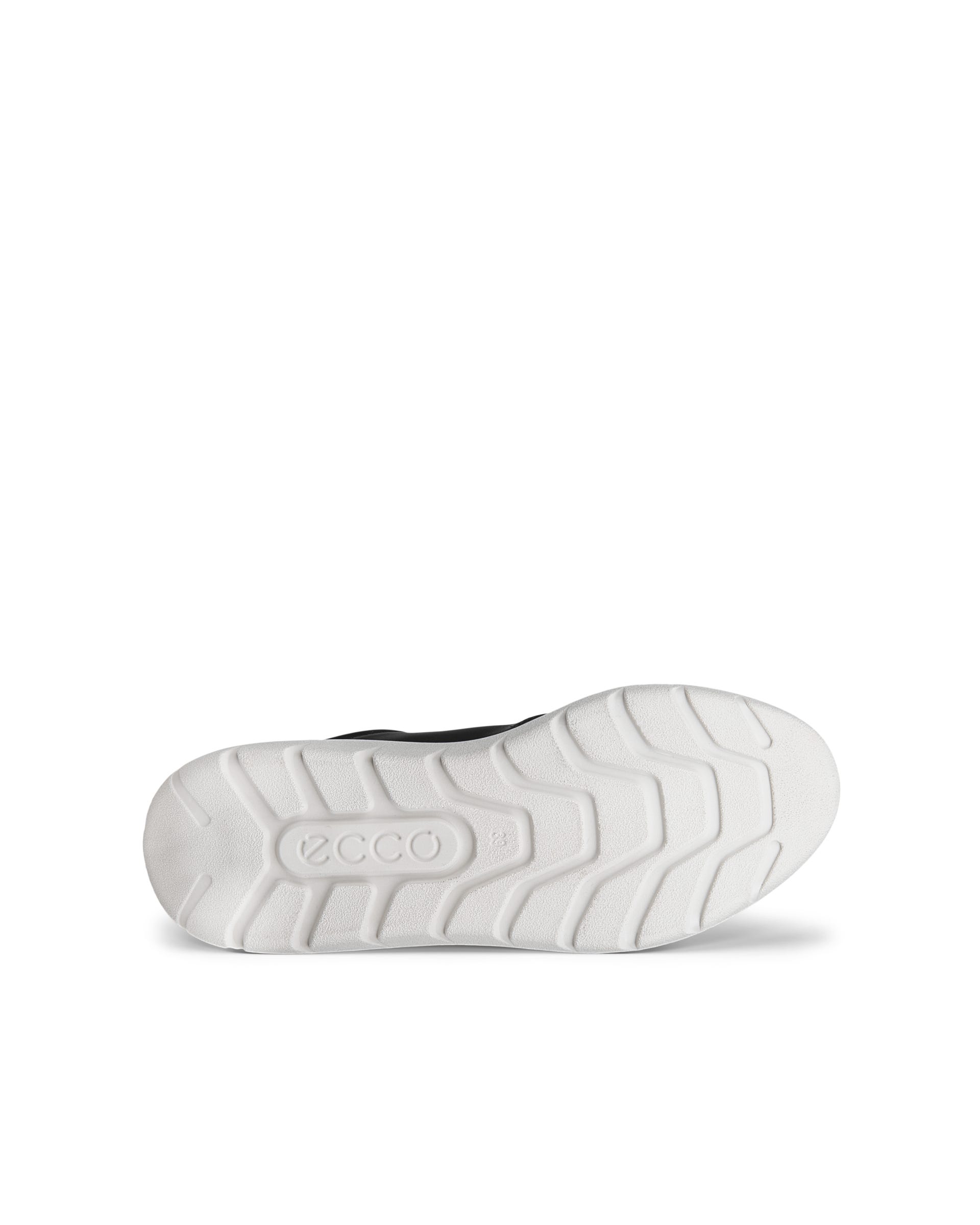 Women's ECCO® VALERIE Leather Trainer - Black - Sole