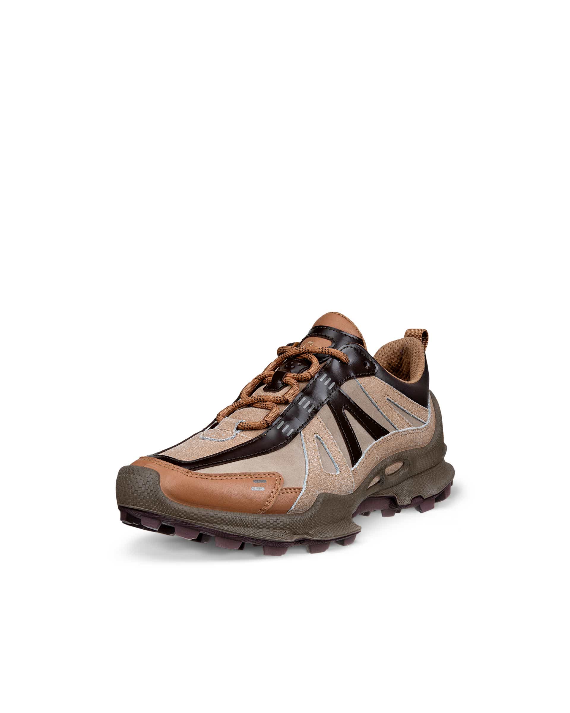 ECCO® BIOM C-Trail baskets de plein air en cuir pour femme - Brun - Main