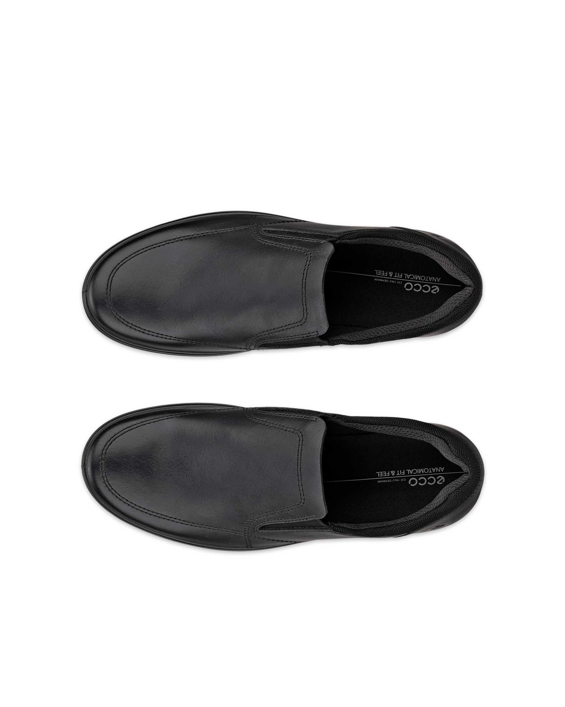 Pánské nubukové nazouvací tenisky ECCO® CLASSIC SNEAKER - Černá - Top left pair