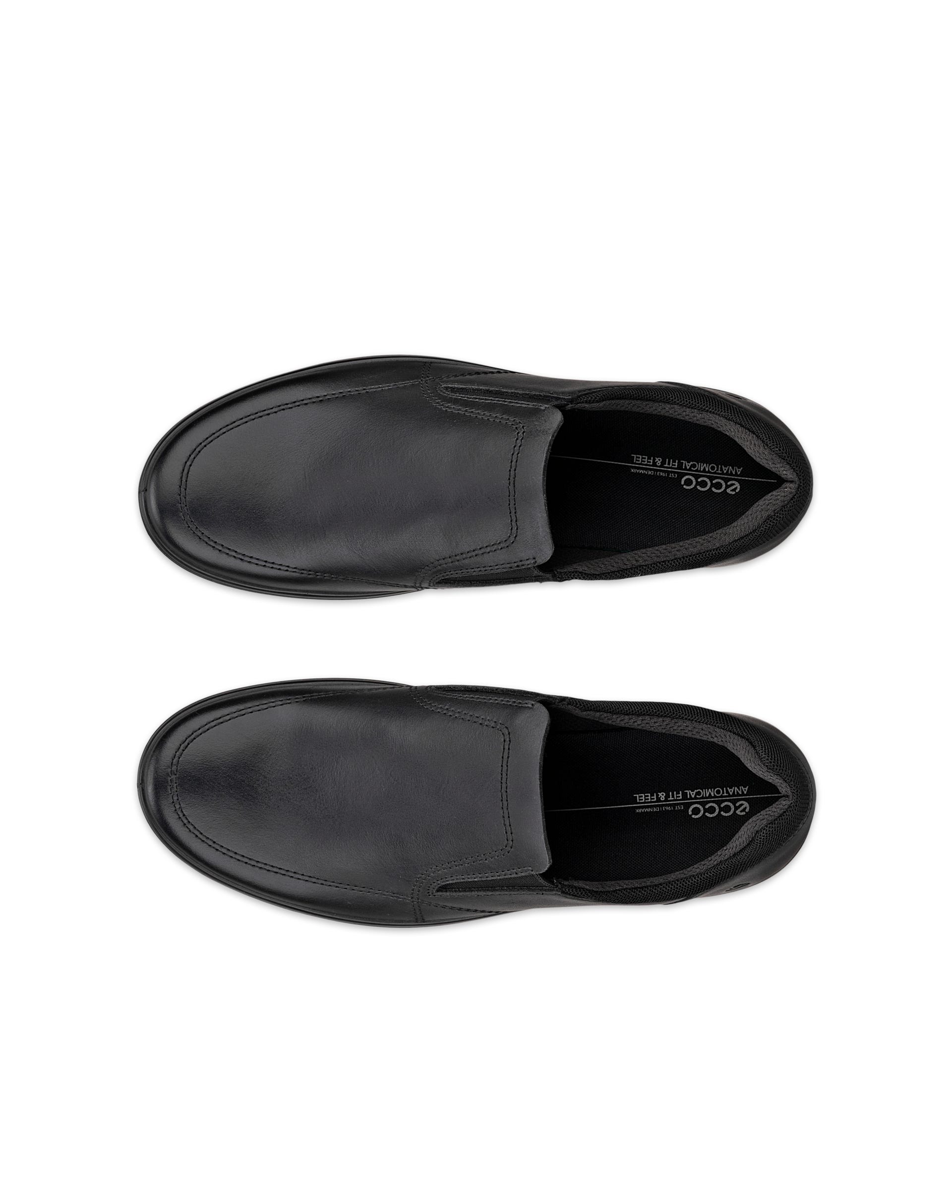 Pánské nubukové nazouvací tenisky ECCO® CLASSIC SNEAKER - Černá - Outside