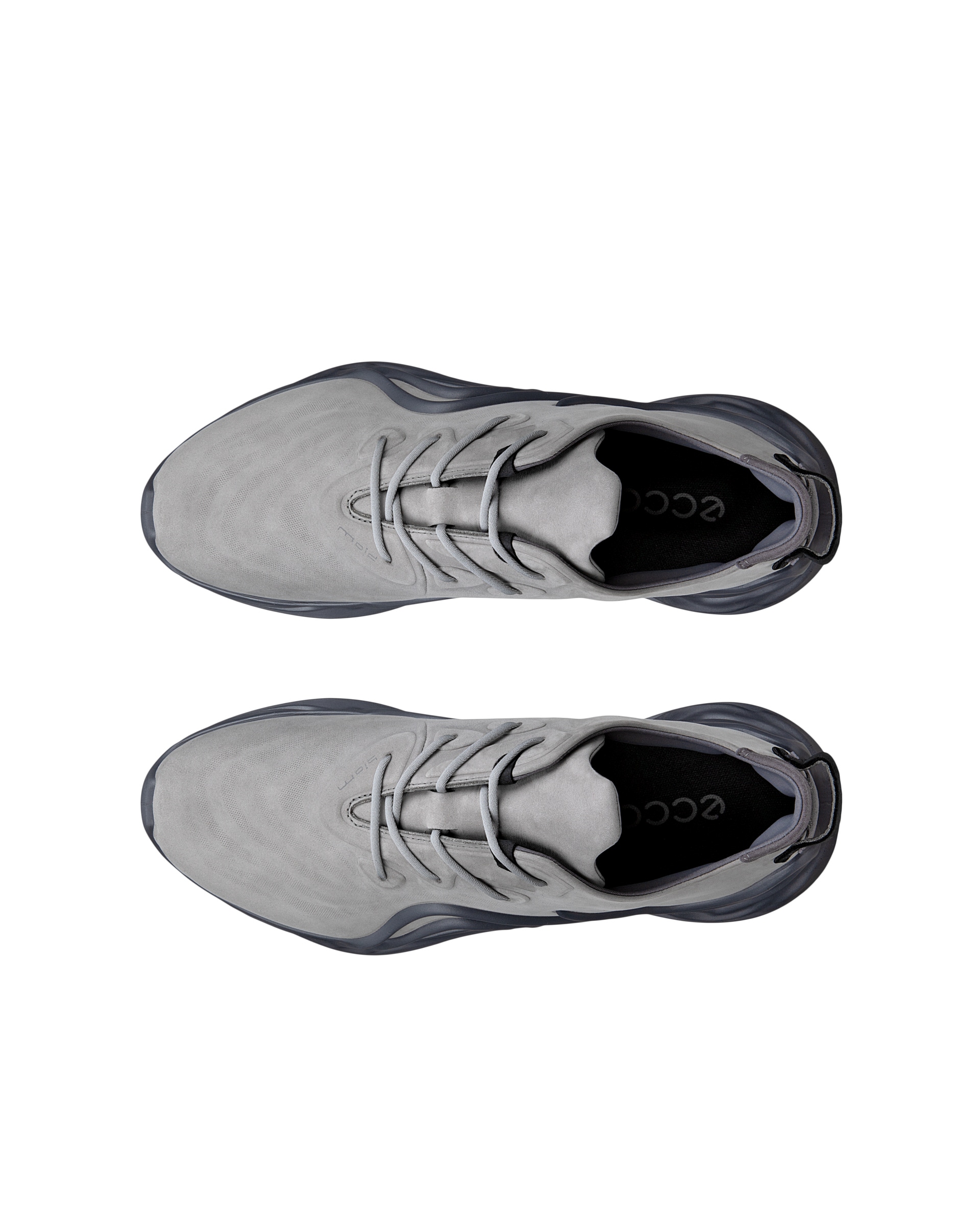 ECCO® BIOM INFINITE Herren Sneaker aus Nubukleder - Grau - Top left pair