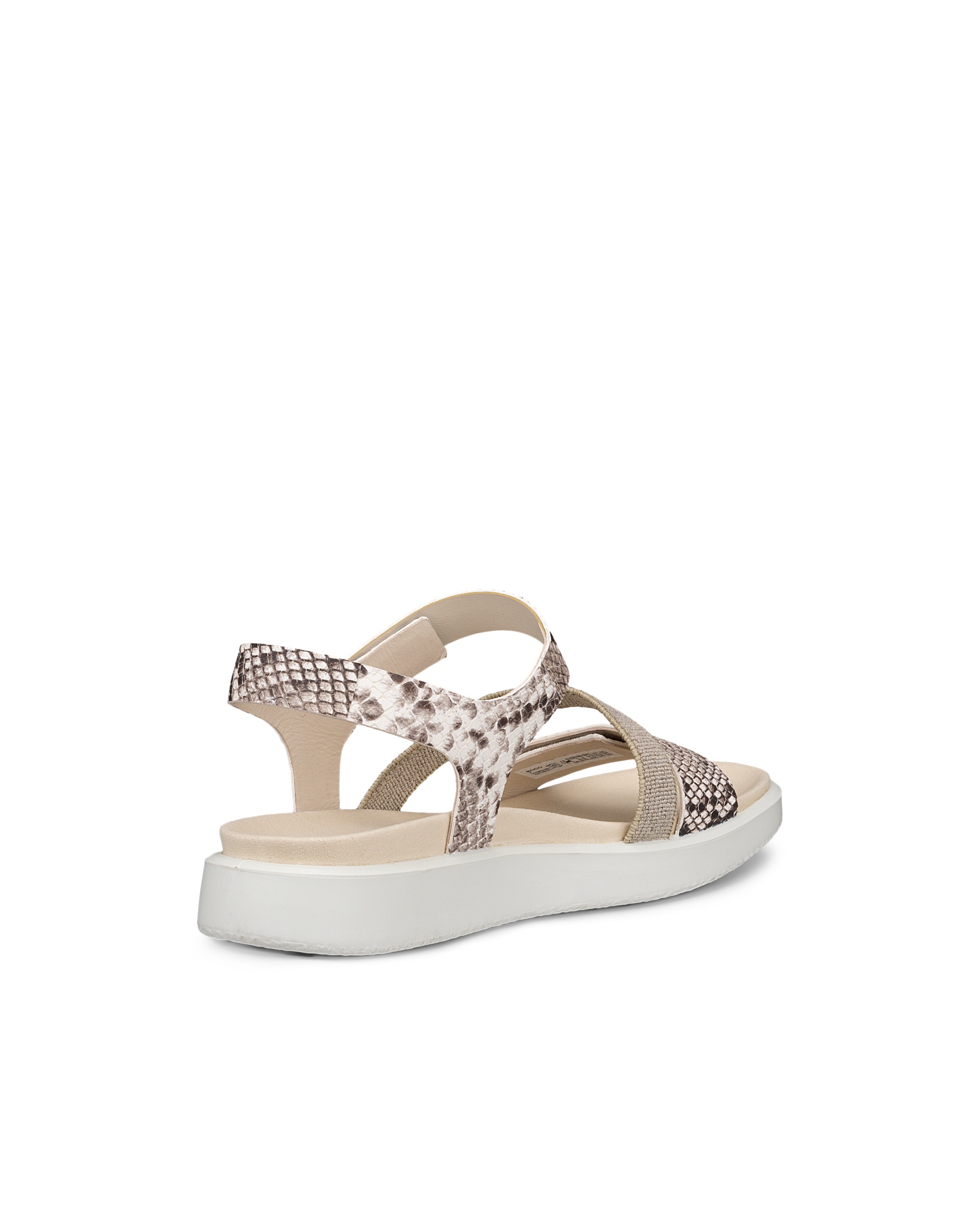Sandalias planas de piel ECCO® Flowt para mujer - Beige - Back