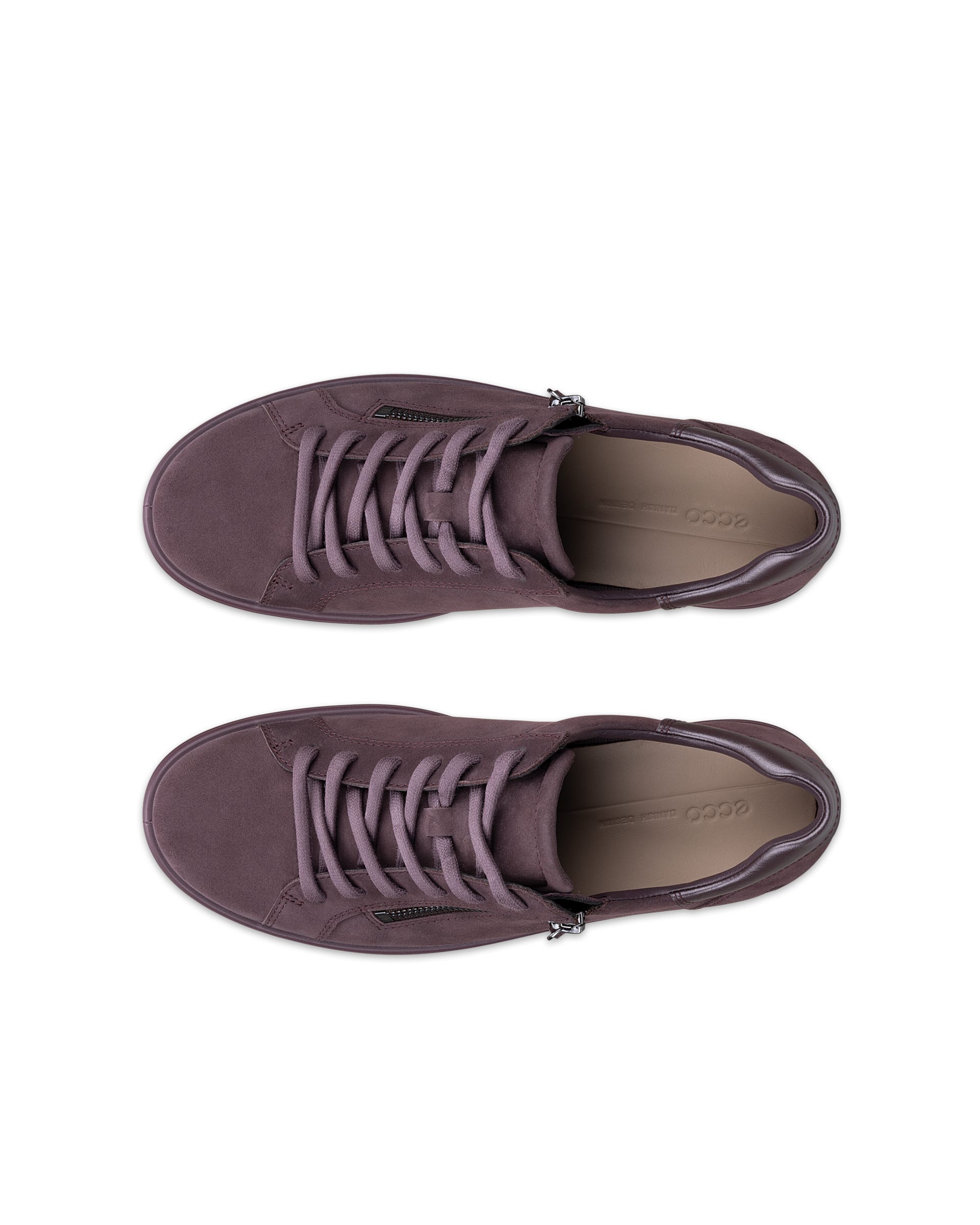 Dámské kožené tenisky ECCO® SOFT 7 - Fialová - Top left pair
