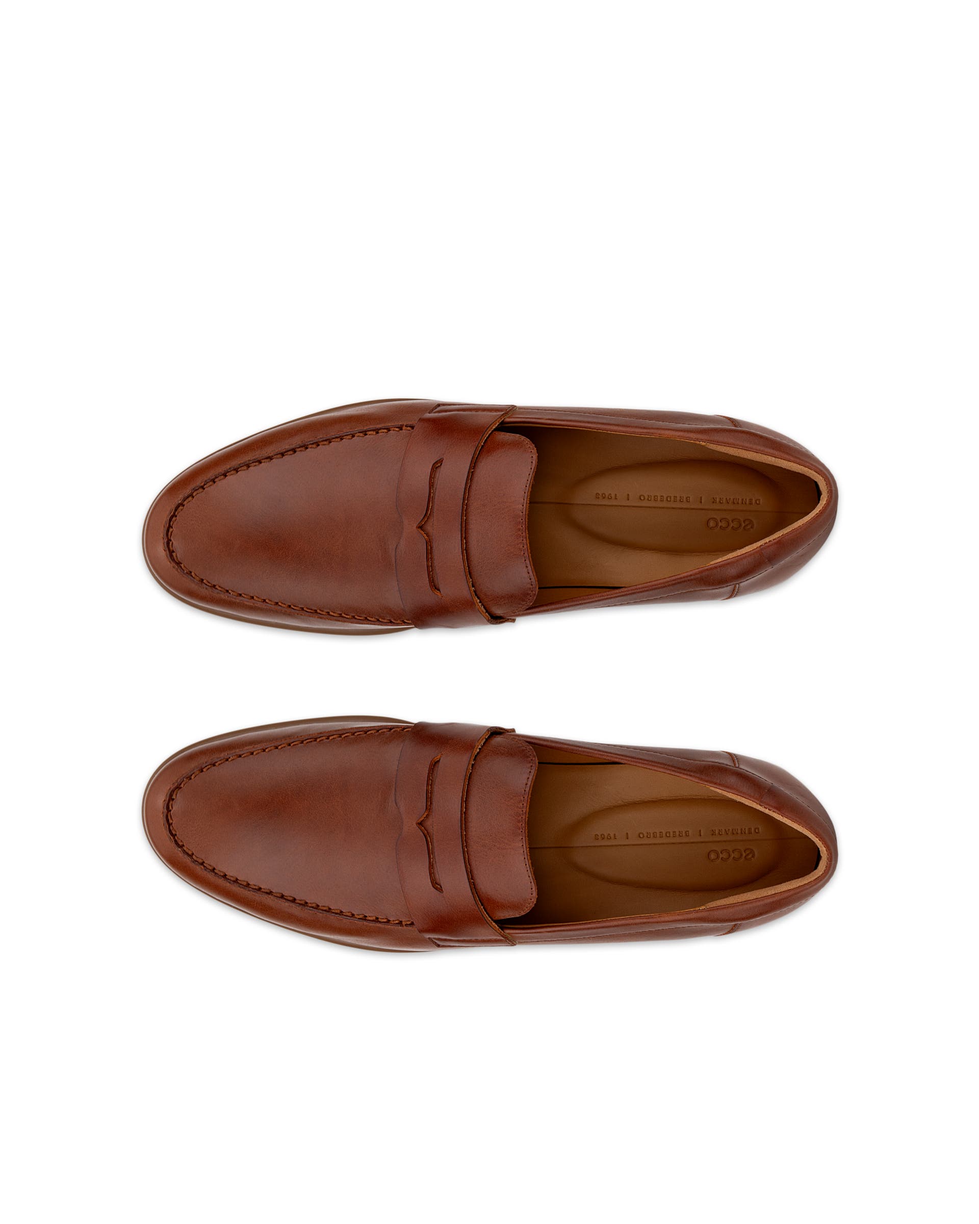 ECCO® METROPOLE VERONA Herren Lederloafer - Braun - Top left pair