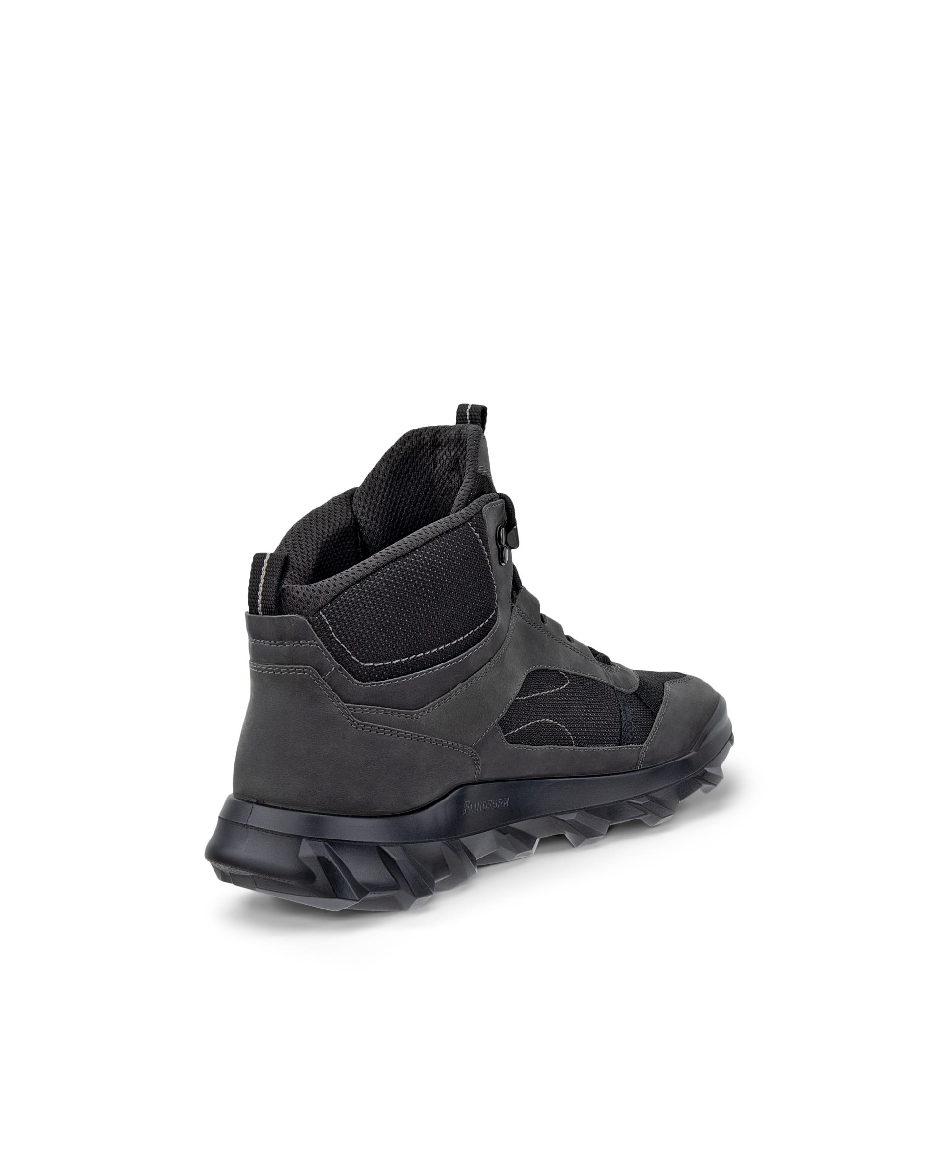 Men's ECCO® MX Nubuck Waterproof Mid-Cut Outdoor Boot - Grey - Outside