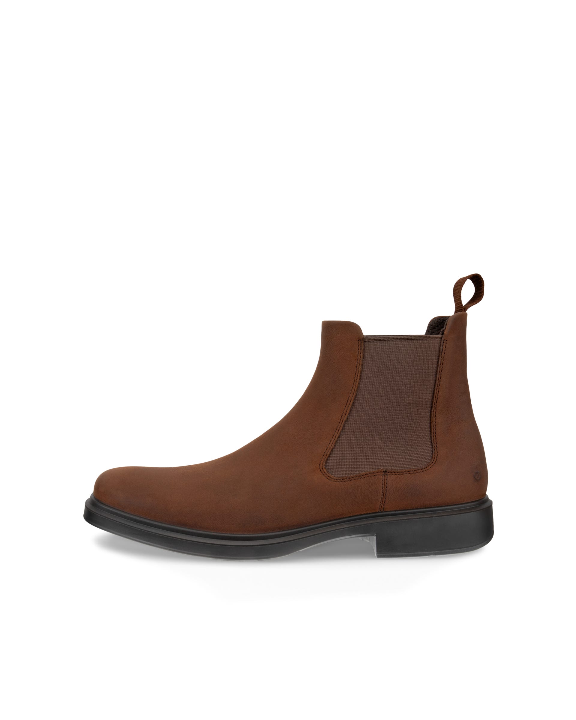Men's ECCO® Helsinki 2 Nubuck Chelsea Boot - Brown - Outside