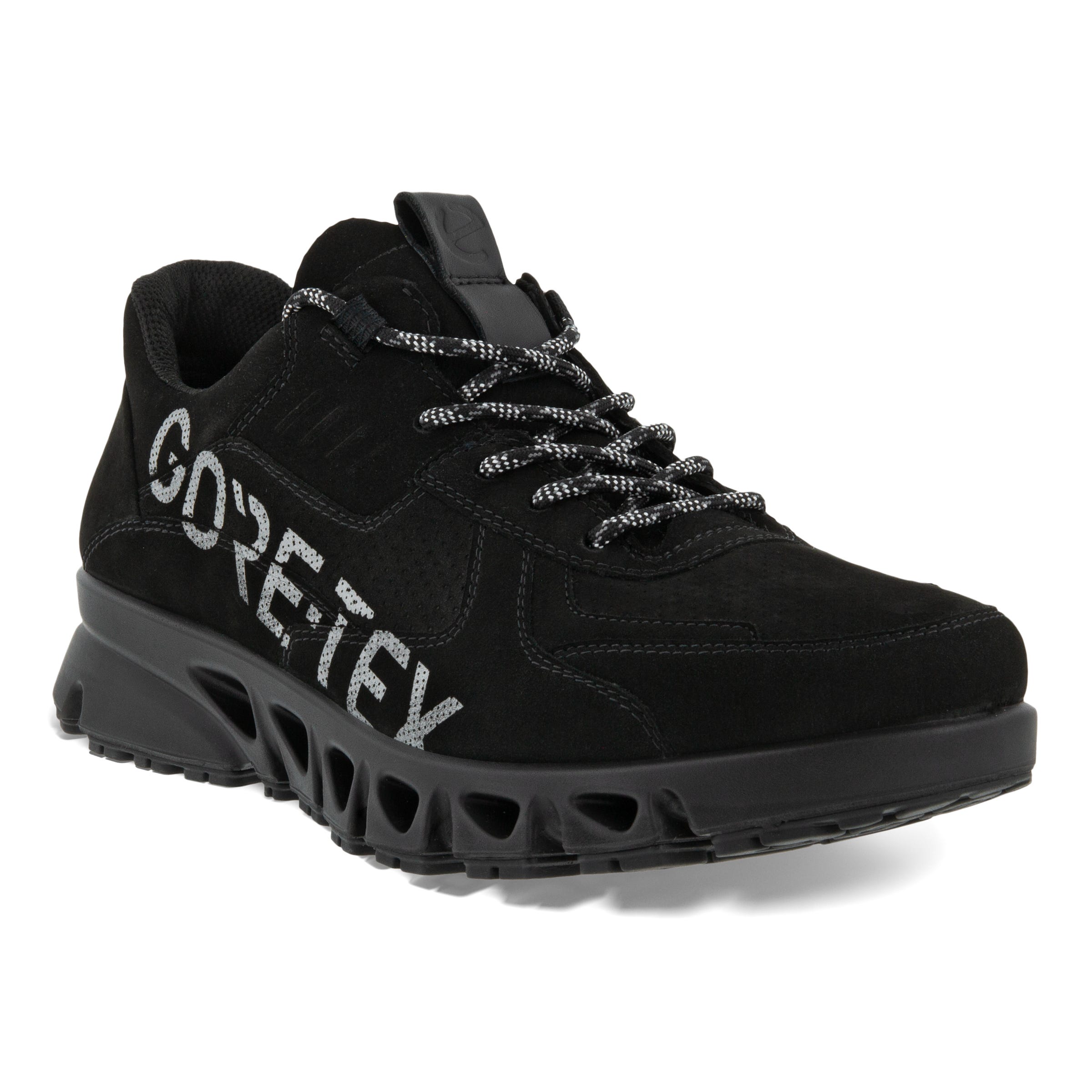 Men's ECCO® Multi-Vent Nubuck Gore-Tex Outdoor Sneaker | Black