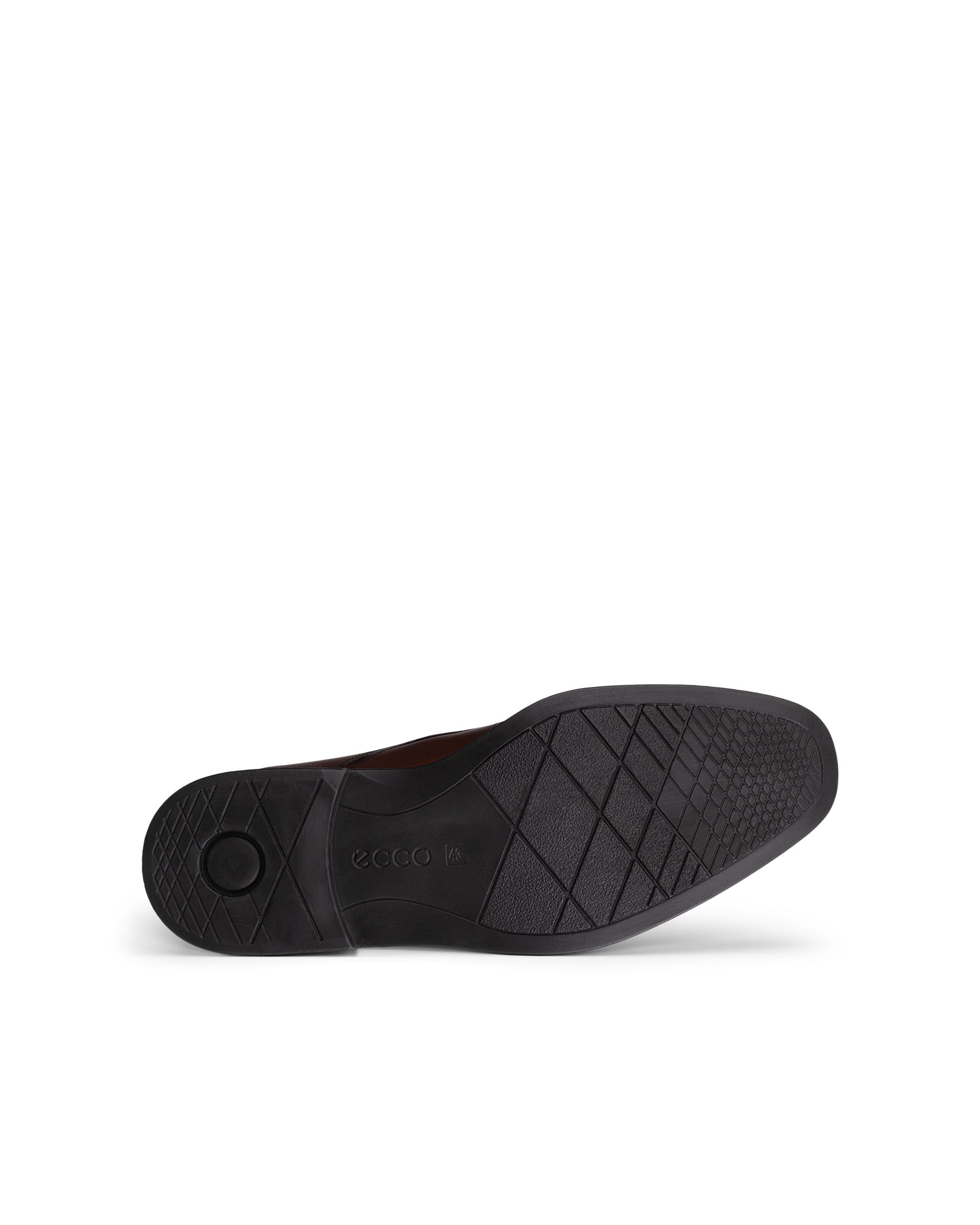 ECCO® MELBOURNE chaussures habillée sans lacet en cuir pour homme - Marron - Outside