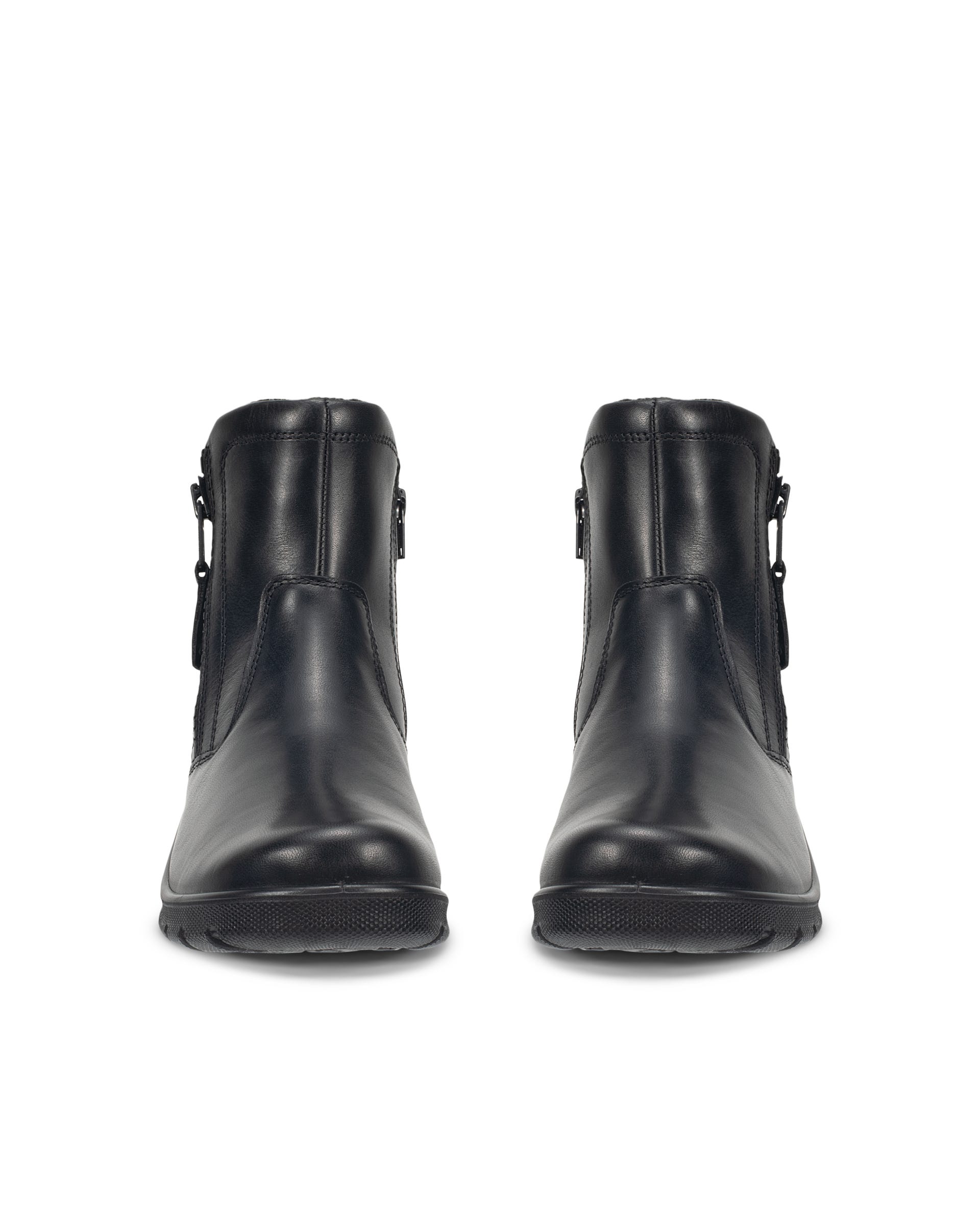 Women's ECCO® BABETT BOOT Leather Gore-Tex Zip Bootie - Black - Outside