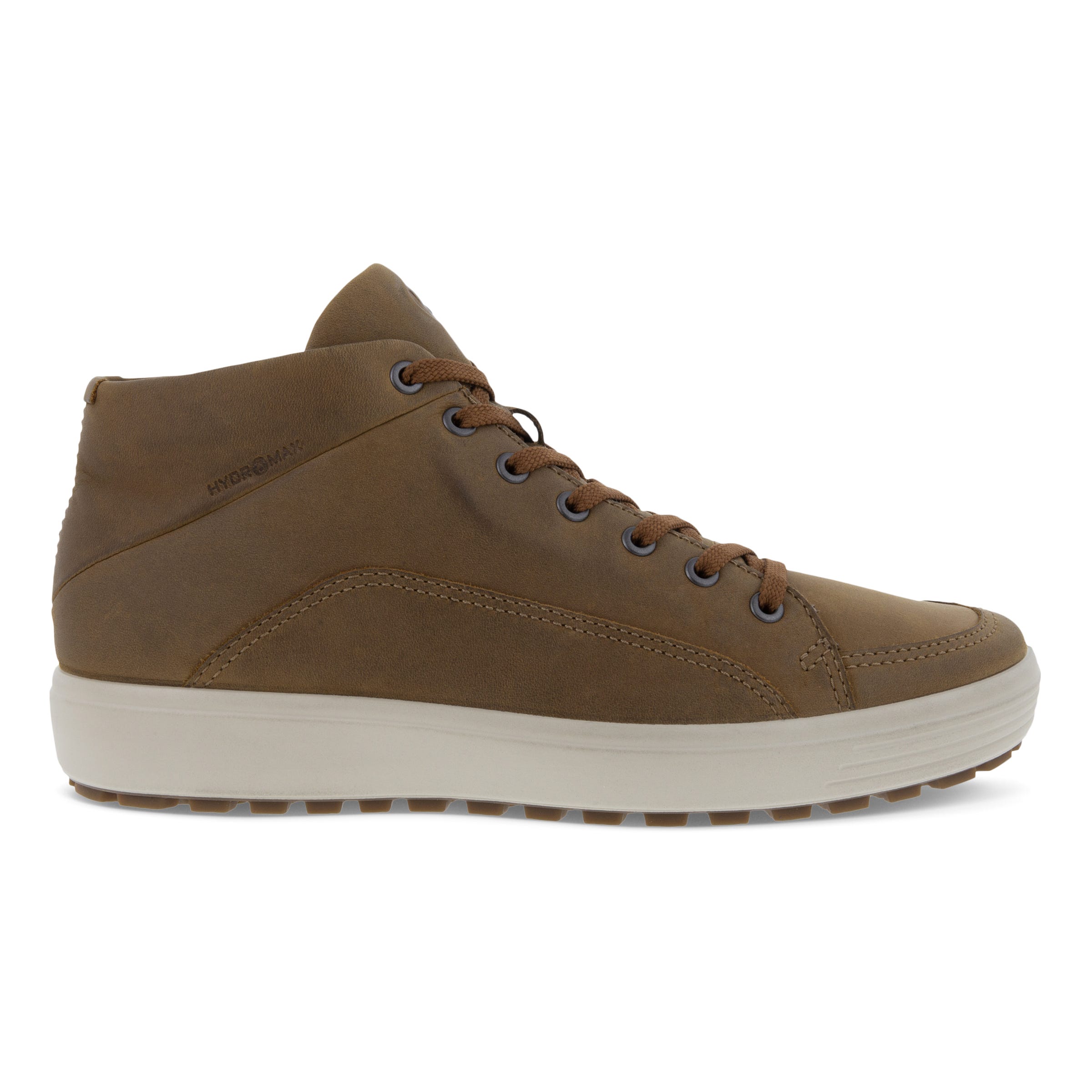 Men's ECCO® Soft 7 Tred High-Top Sneaker - Brown - Outside