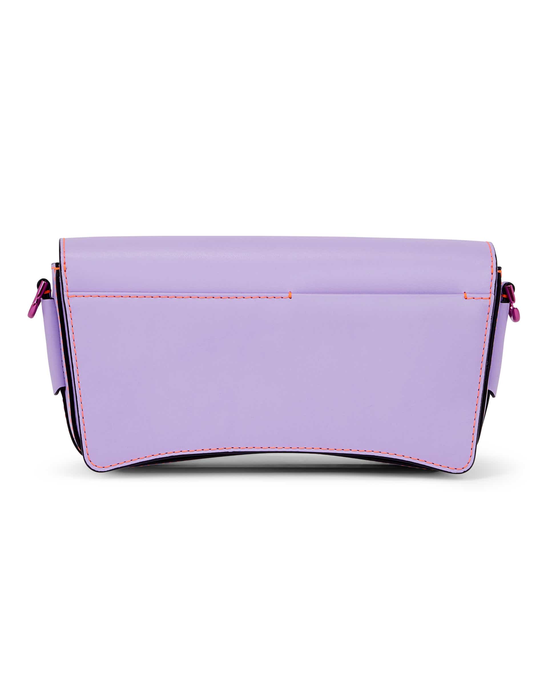 ECCO® Pinch Lock Wave Leather Crossbody Bag - Purple - Back