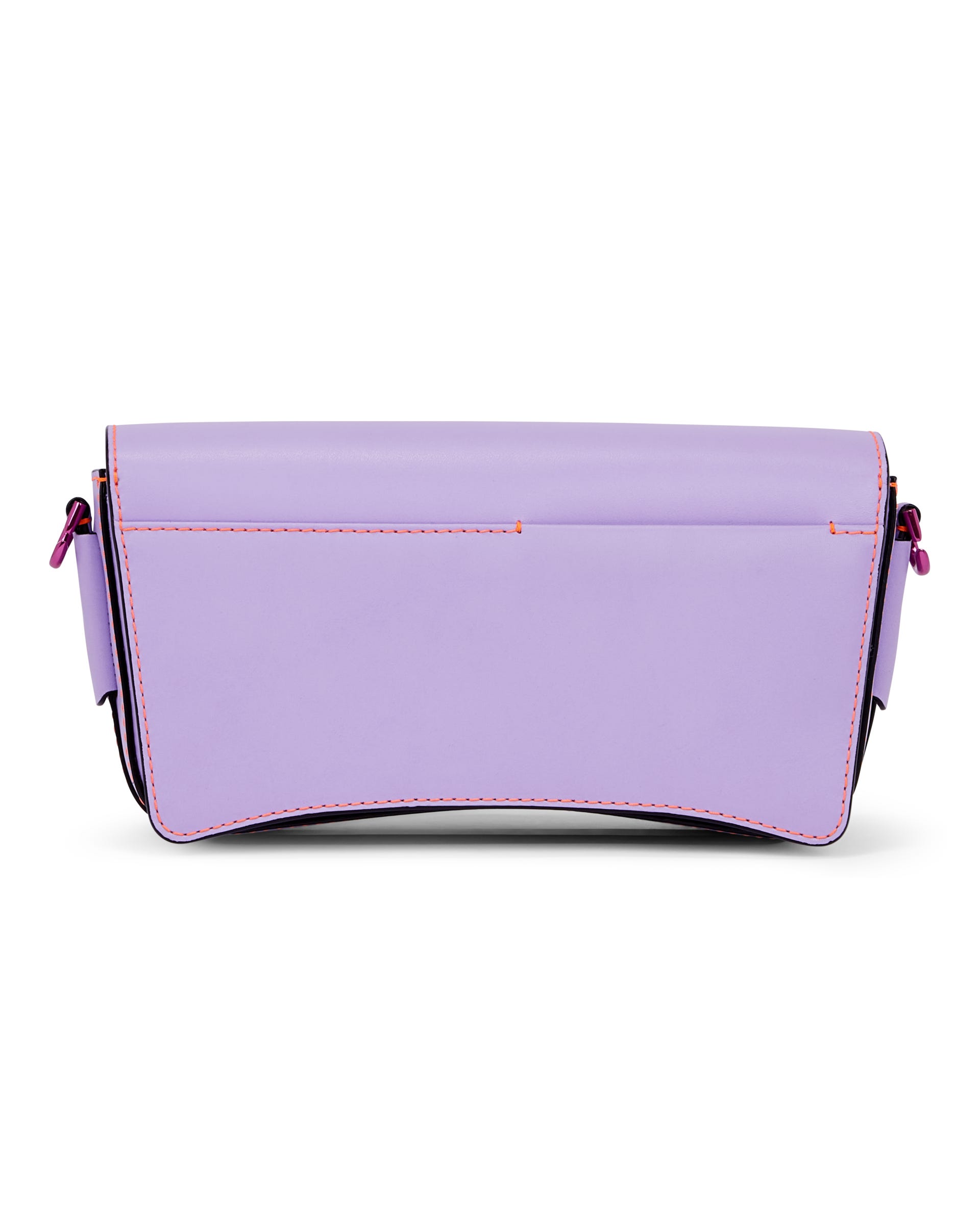ECCO® Pinch Lock Wave Leather Crossbody Bag - Purple - Back