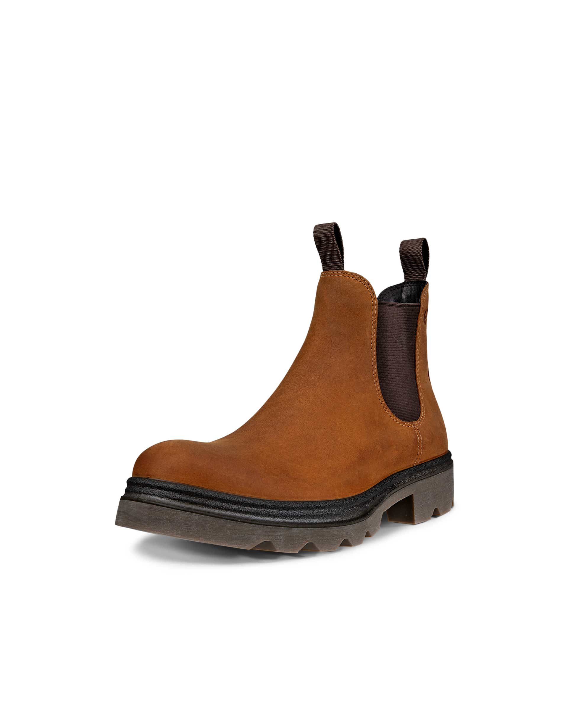 ECCO® Grainer botte Chelsea en nubuck pour homme - Brun - Main