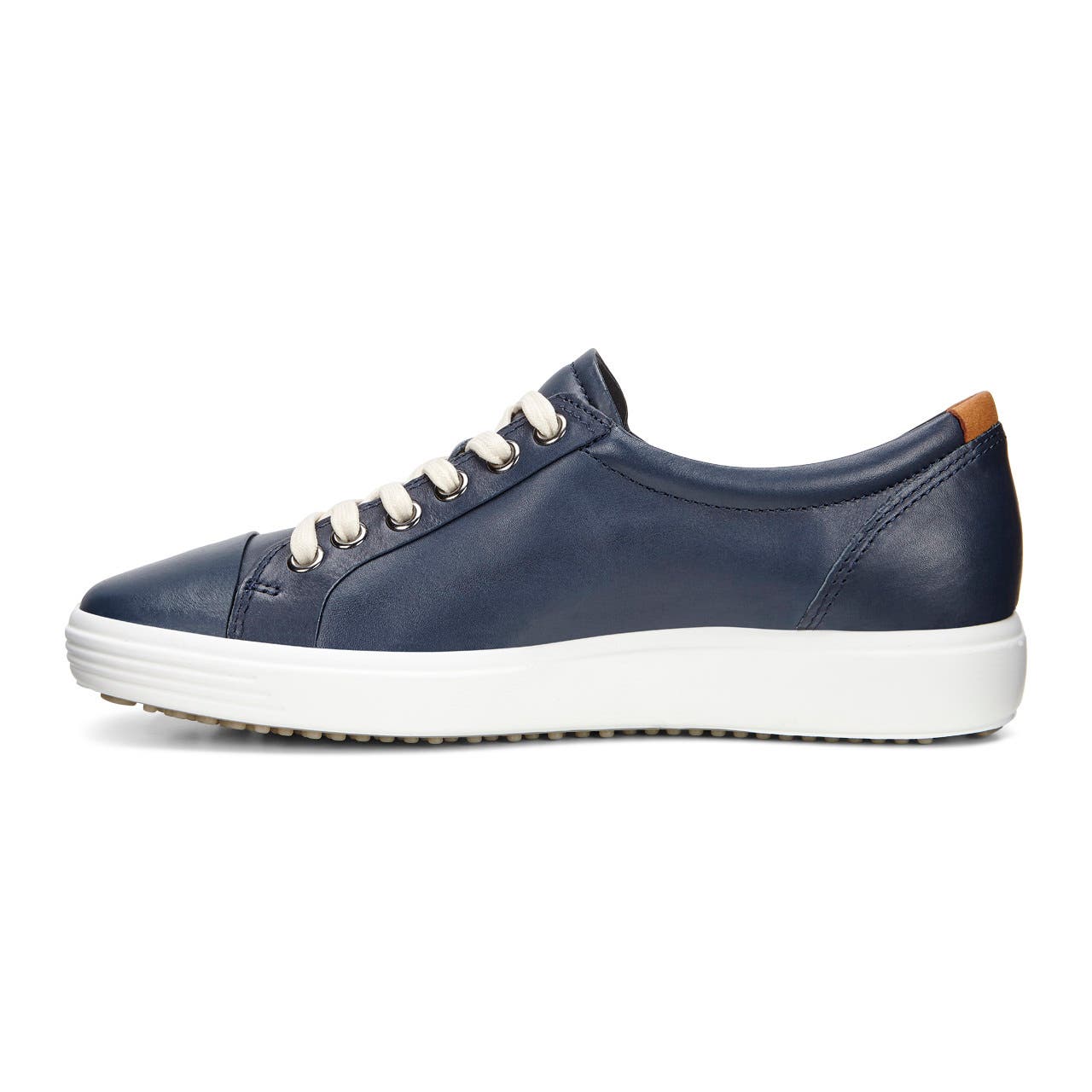 Women's ECCO® Soft 7 Leather Sneaker - Blue - Inside
