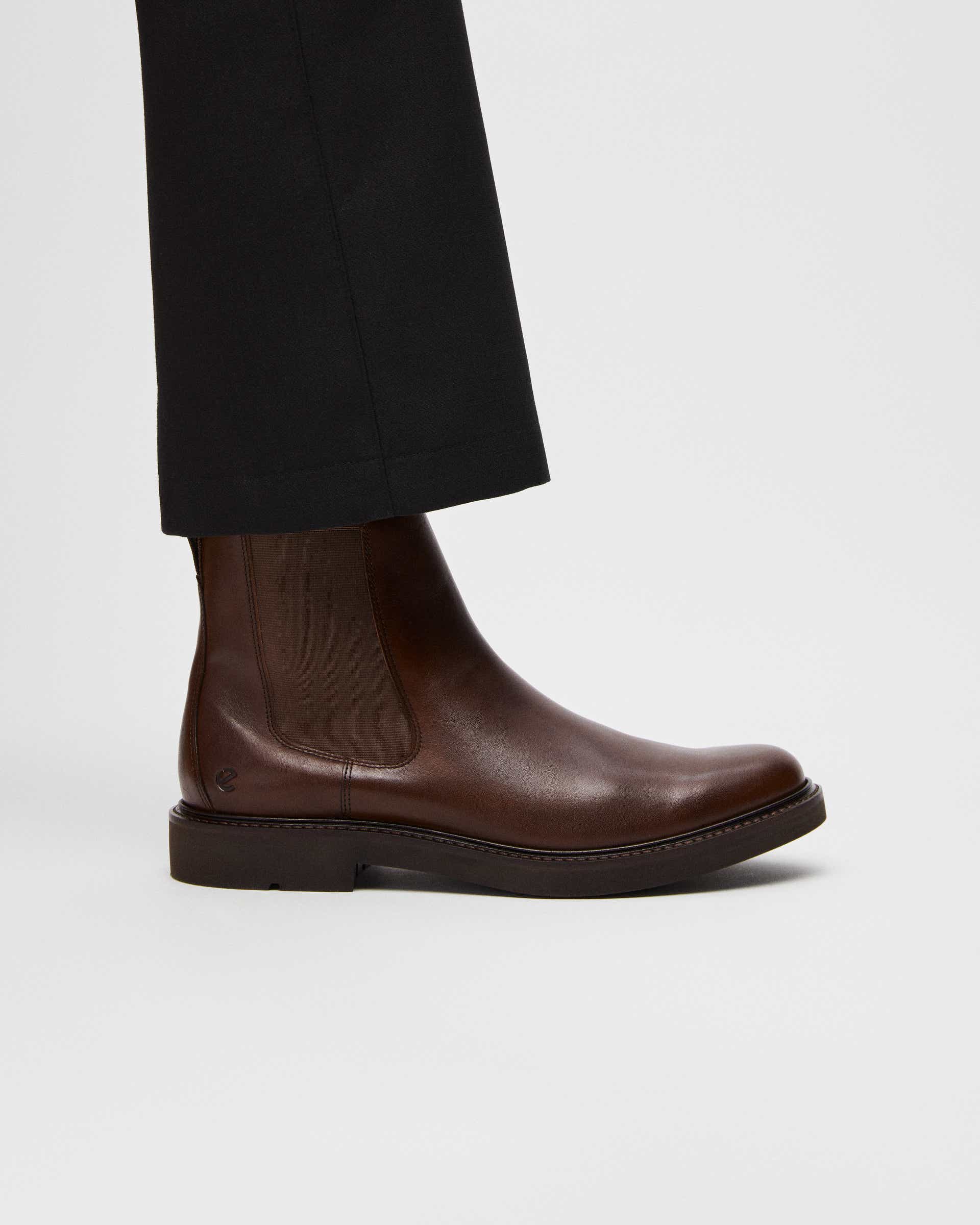 ECCO® Metropole London muške kožne Chelsea čizme - Smeđa - Lifestyle image-1