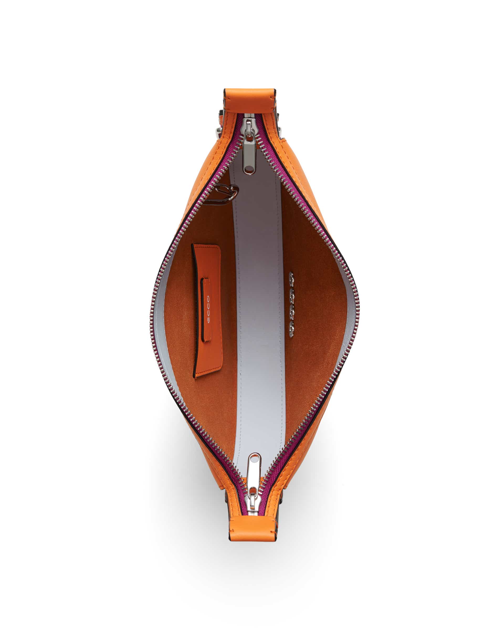 ECCO Fortune Small Soft Smooth レザークロスボディバッグ - オレンジ - Birdeye