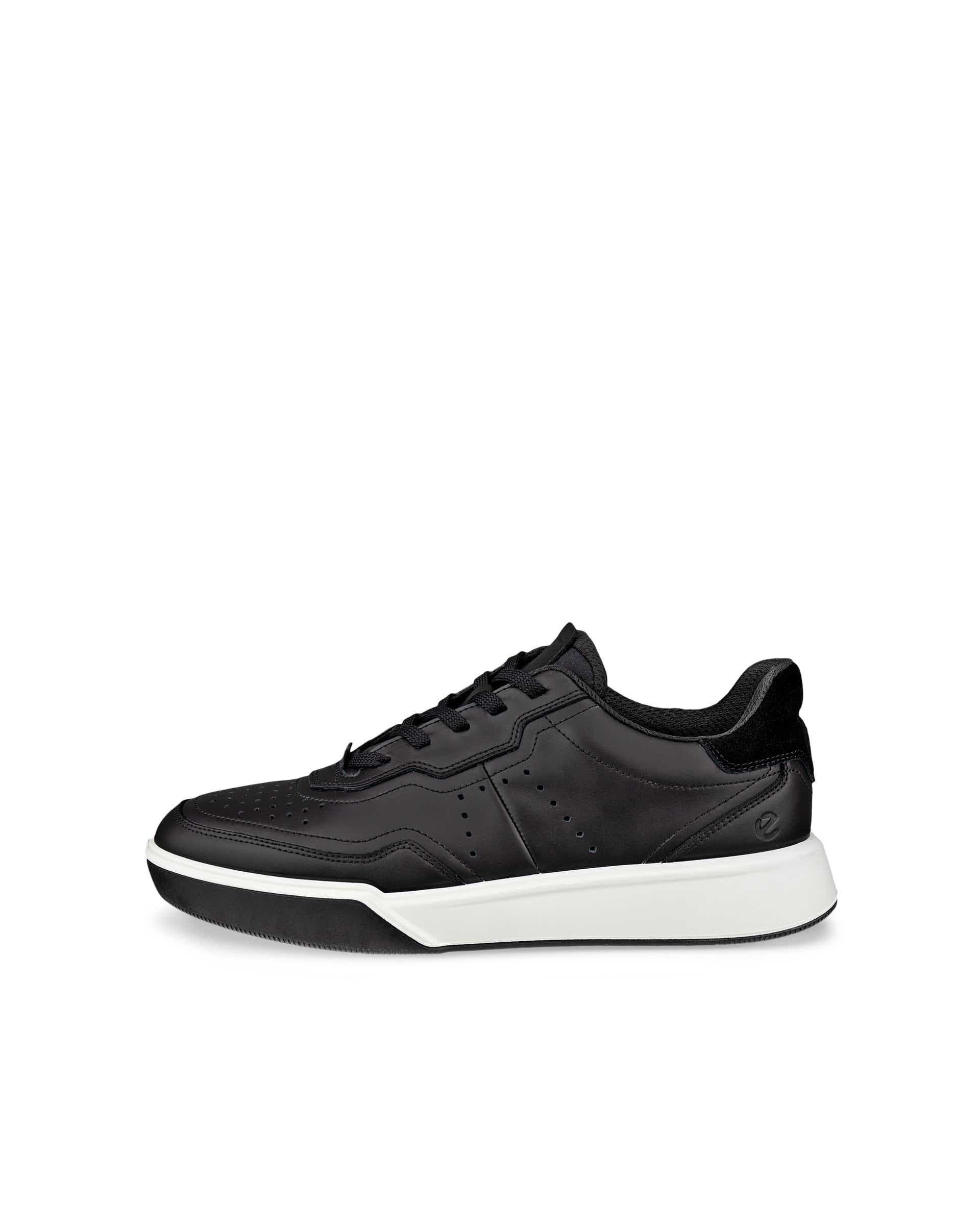 ECCO STREET COURT WOMEN'S SNEAKER - Black - Outside