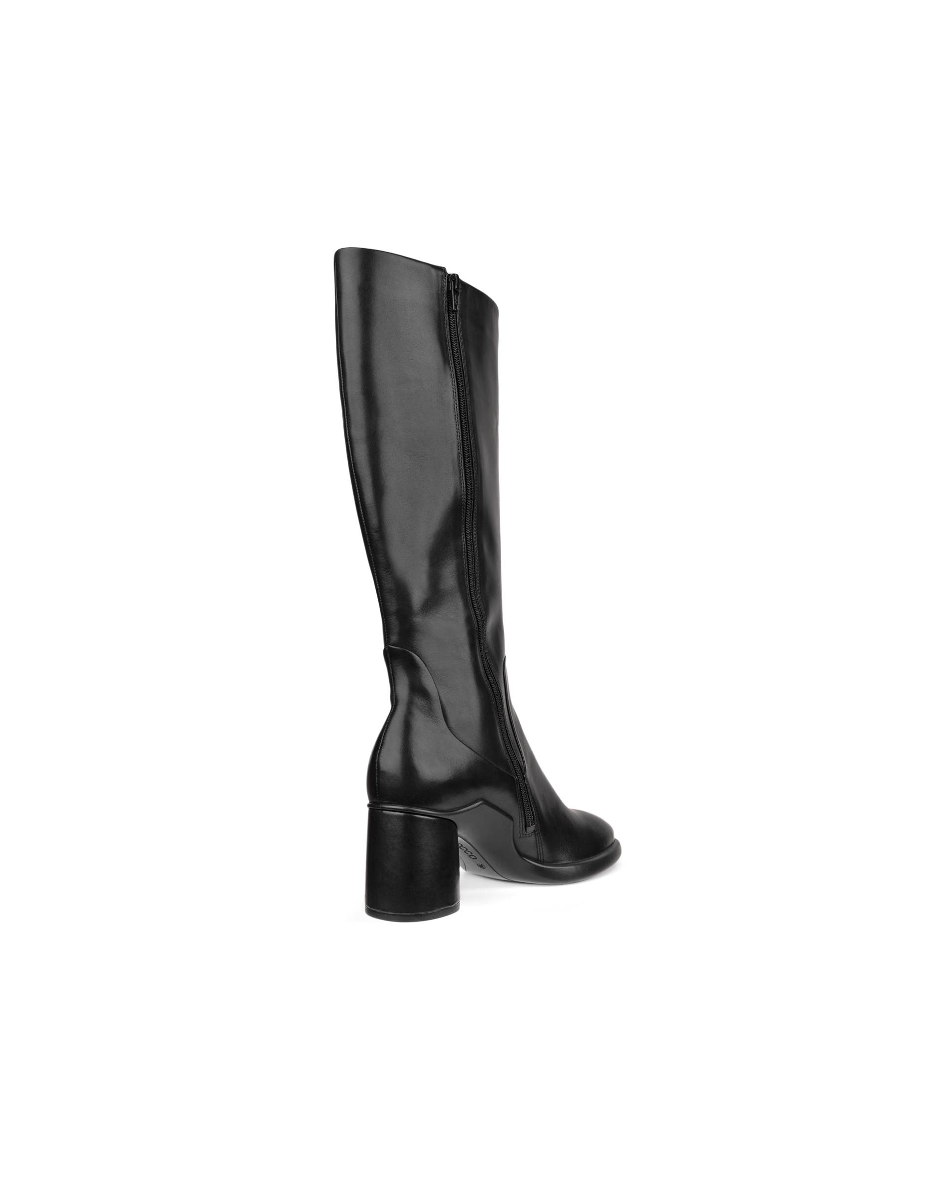 Women's ECCO® SCULPTED LX 55 Leather High-Cut Boot - Black - Back