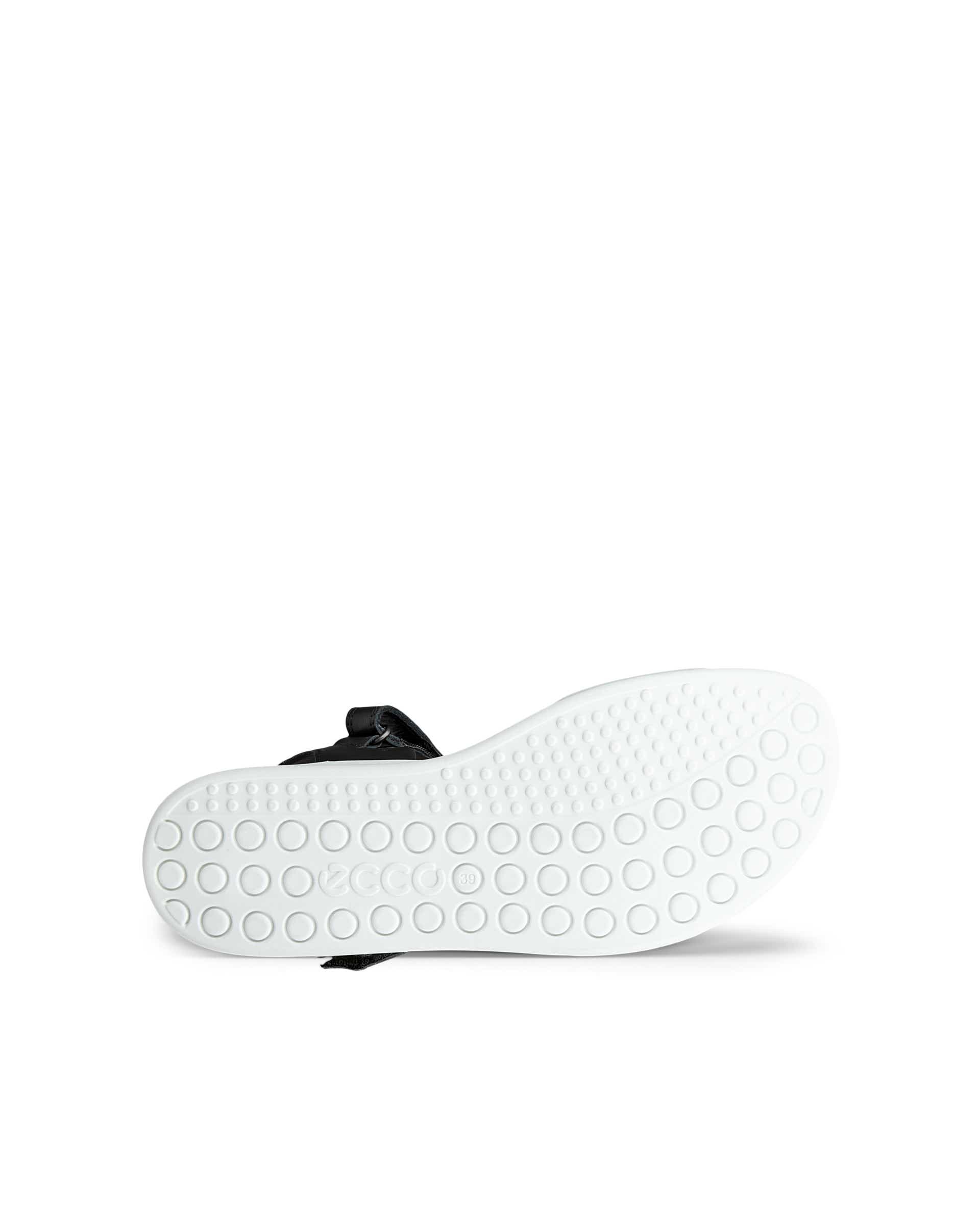 ECCO® SOFT SANDAL sandaler i læder med to remme til damer - Sort - Sole
