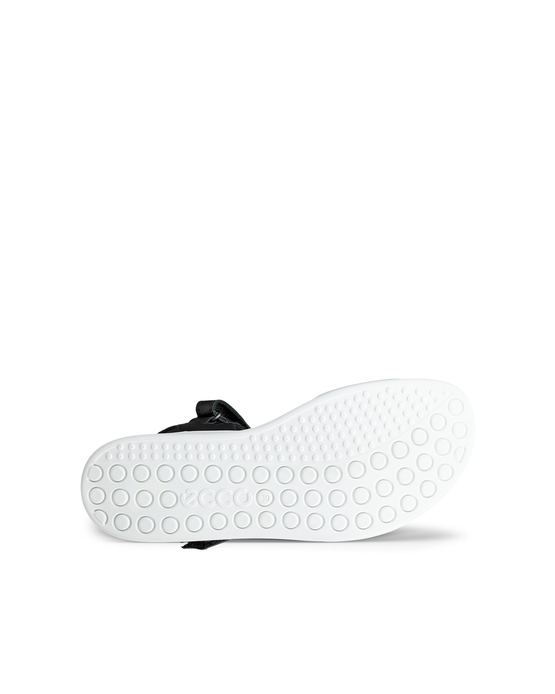 ECCO® SOFT SANDAL sandaler i læder med to remme til damer - Sort - Sole