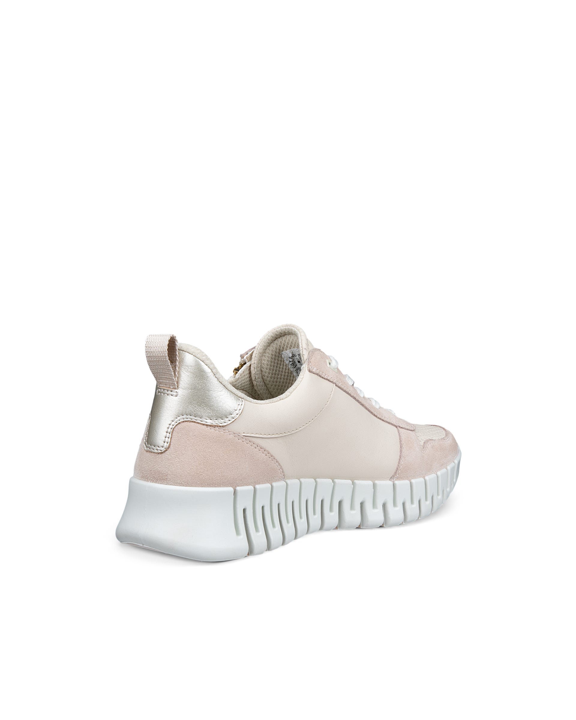 ECCO® GRUUV Damen Sneaker aus Leder & Textil - Beige - Back