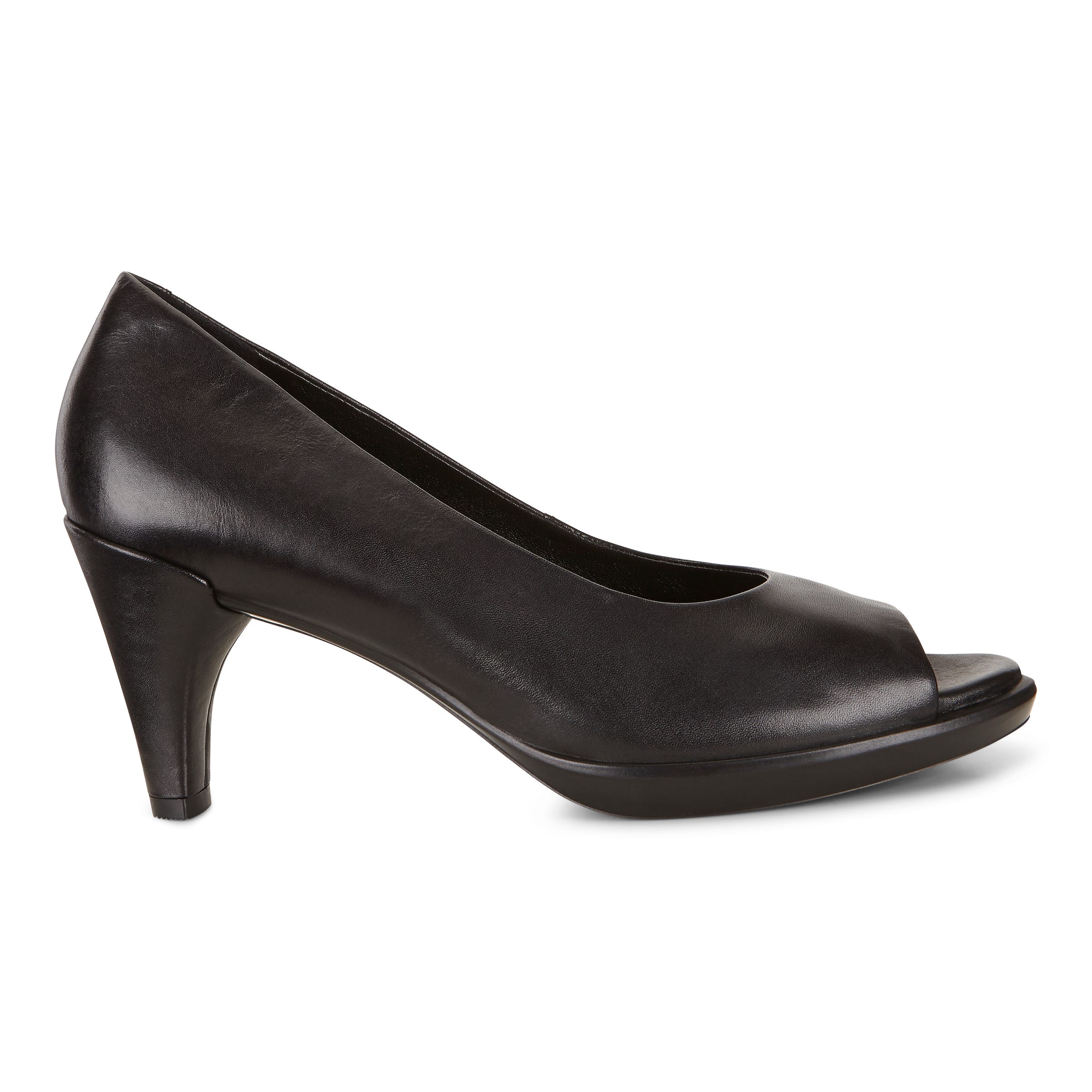 ECCO Shape 55 Peep Toe Sleek - Black - Outside