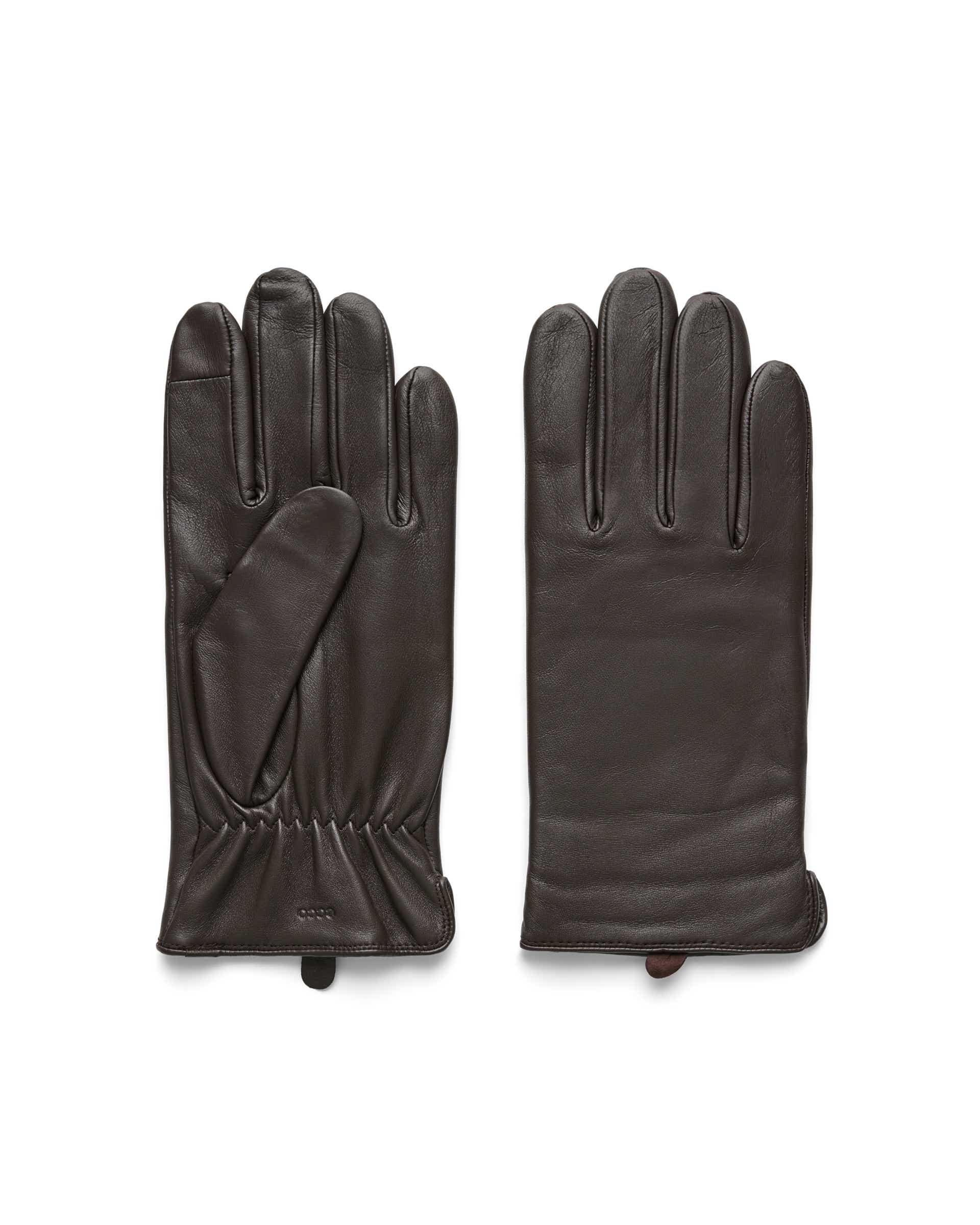 Luvas de couro homem ECCO® Gloves - Castanho - Main
